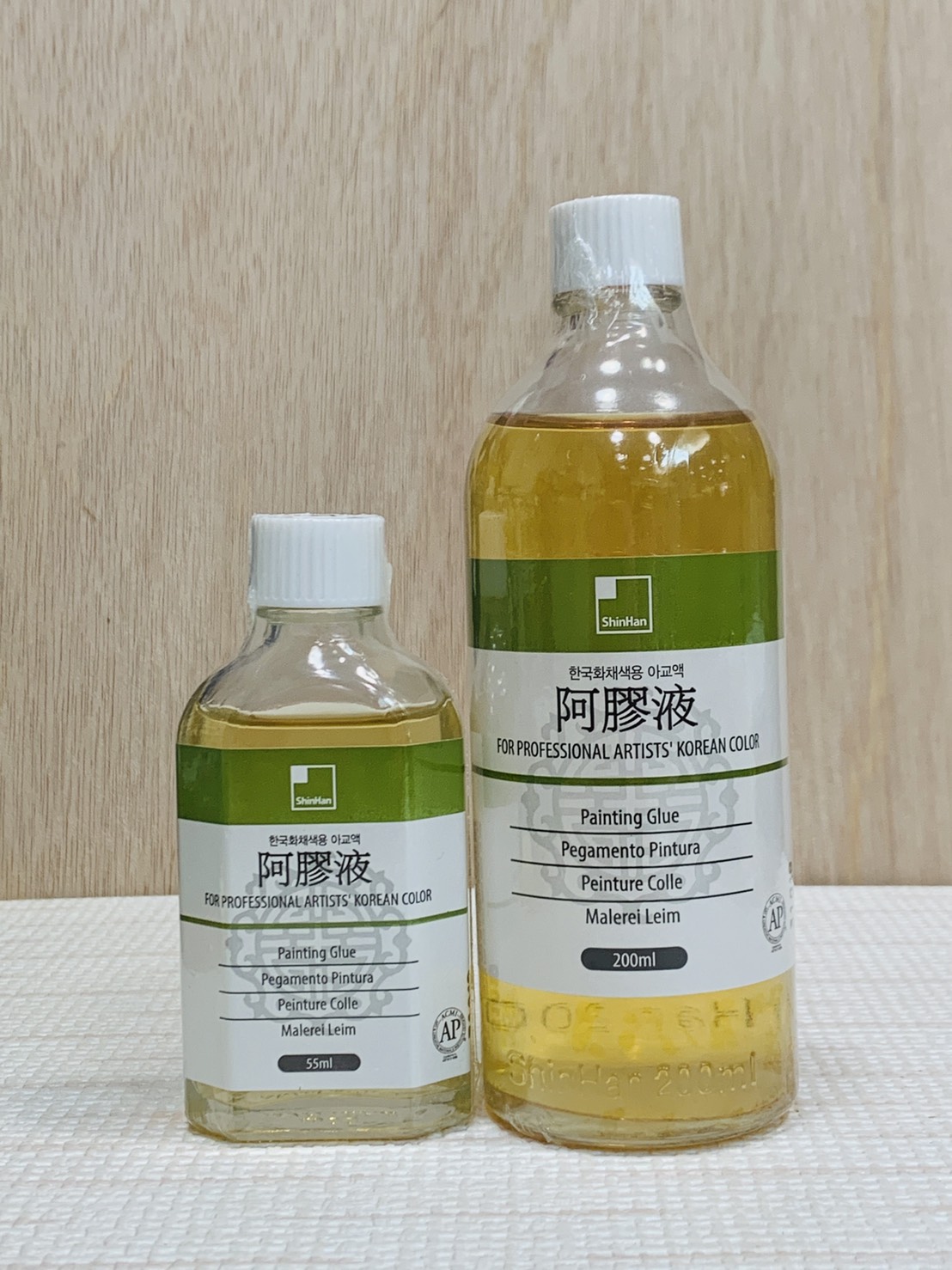 《新韓國畫用鹿膠 阿膠液》55ml / 200ml 韓國 鹿膠 阿膠液 國畫 顏料