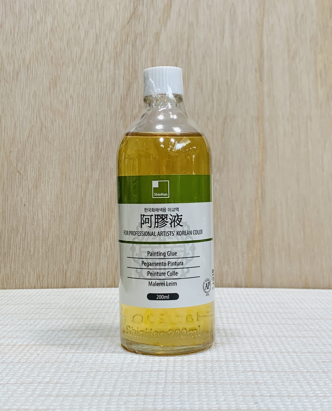 《新韓國畫用鹿膠 阿膠液》55ml / 200ml 韓國 鹿膠 阿膠液 國畫 顏料