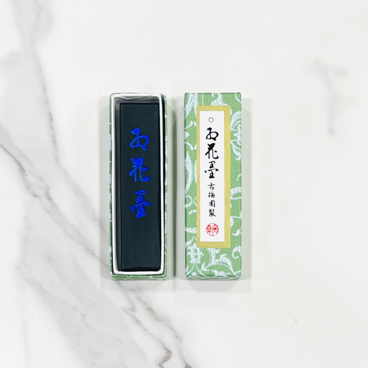 《古梅園 紅花墨 1星1丁 》  日本製  油煙 / 礦油