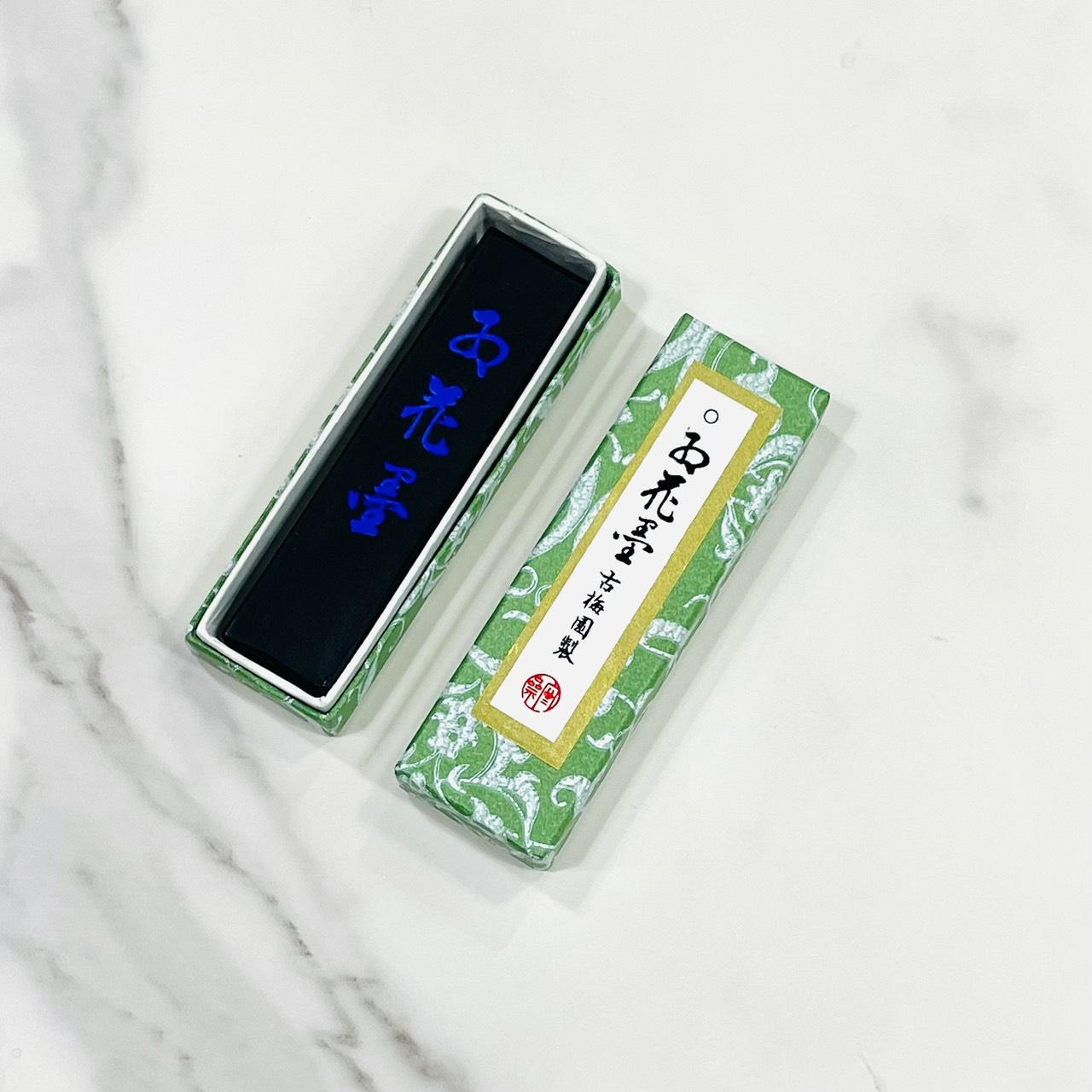 《古梅園 紅花墨 1星1丁 》  日本製  油煙 / 礦油