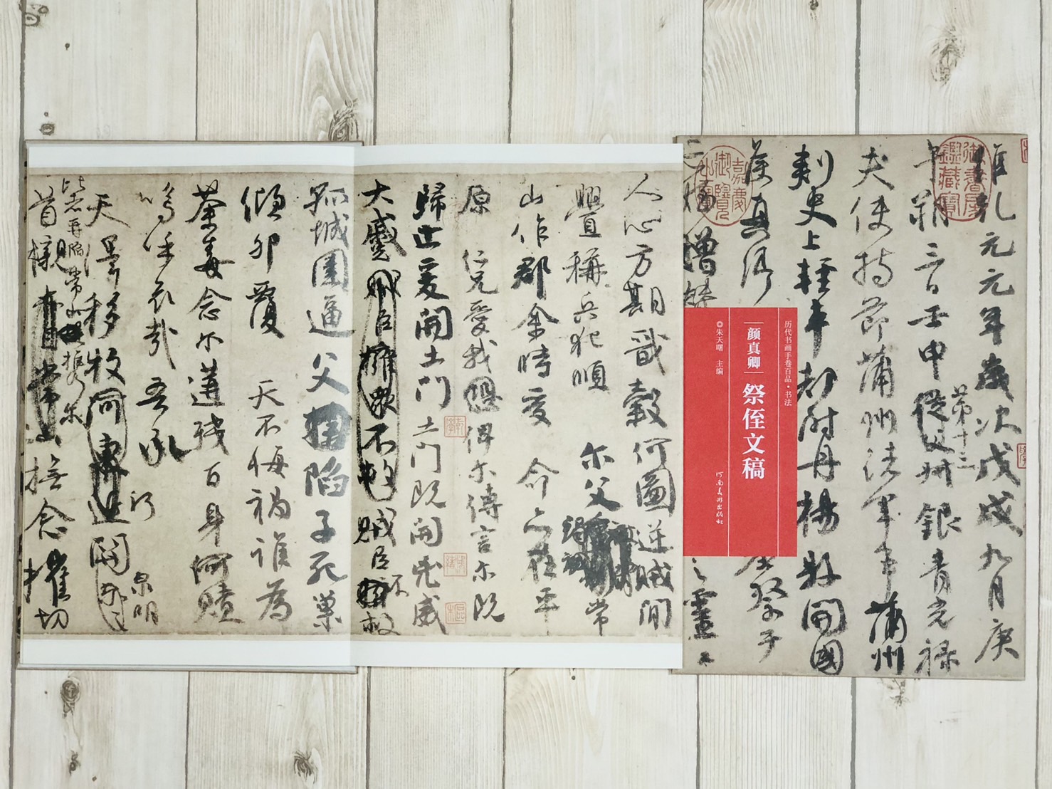 《顏真卿·祭姪文稿》歷代書畫手卷百品·書法 河南美術出版出版 朱天曙 編