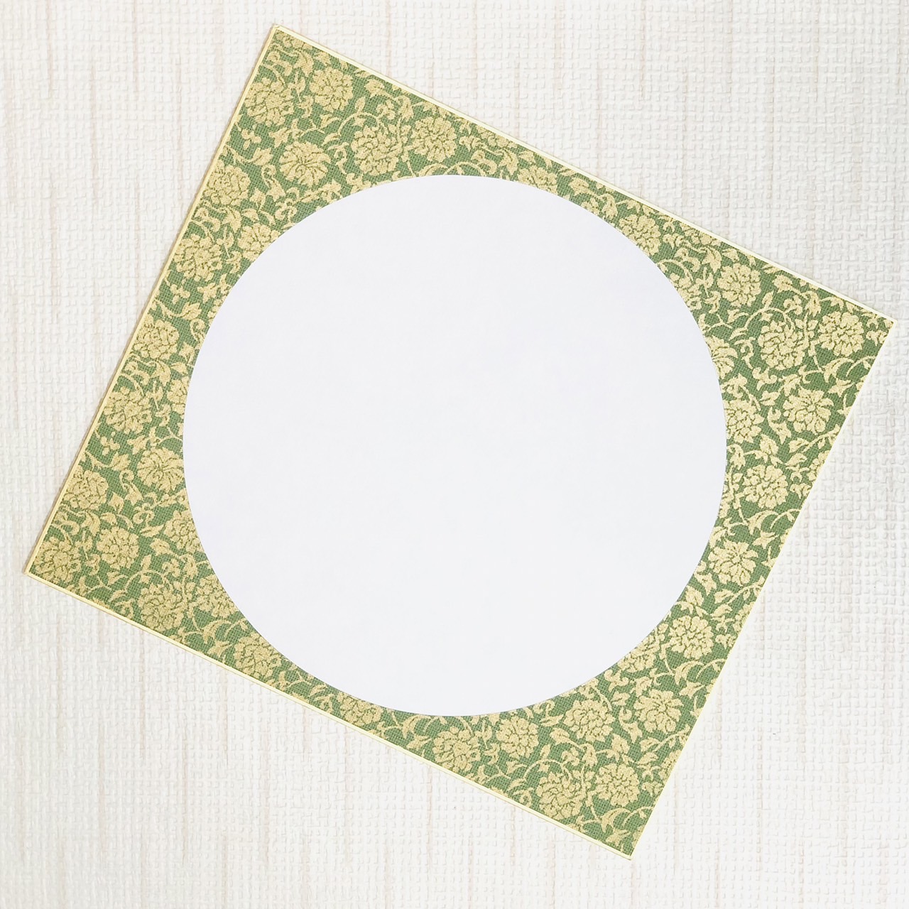 《圓形白宣紙 畫仙板 (24x27cm) 》日本製 簽名板 繪畫板