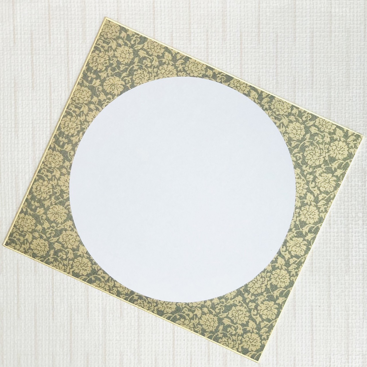 《圓形白宣紙 畫仙板 (24x27cm) 》日本製 簽名板 繪畫板