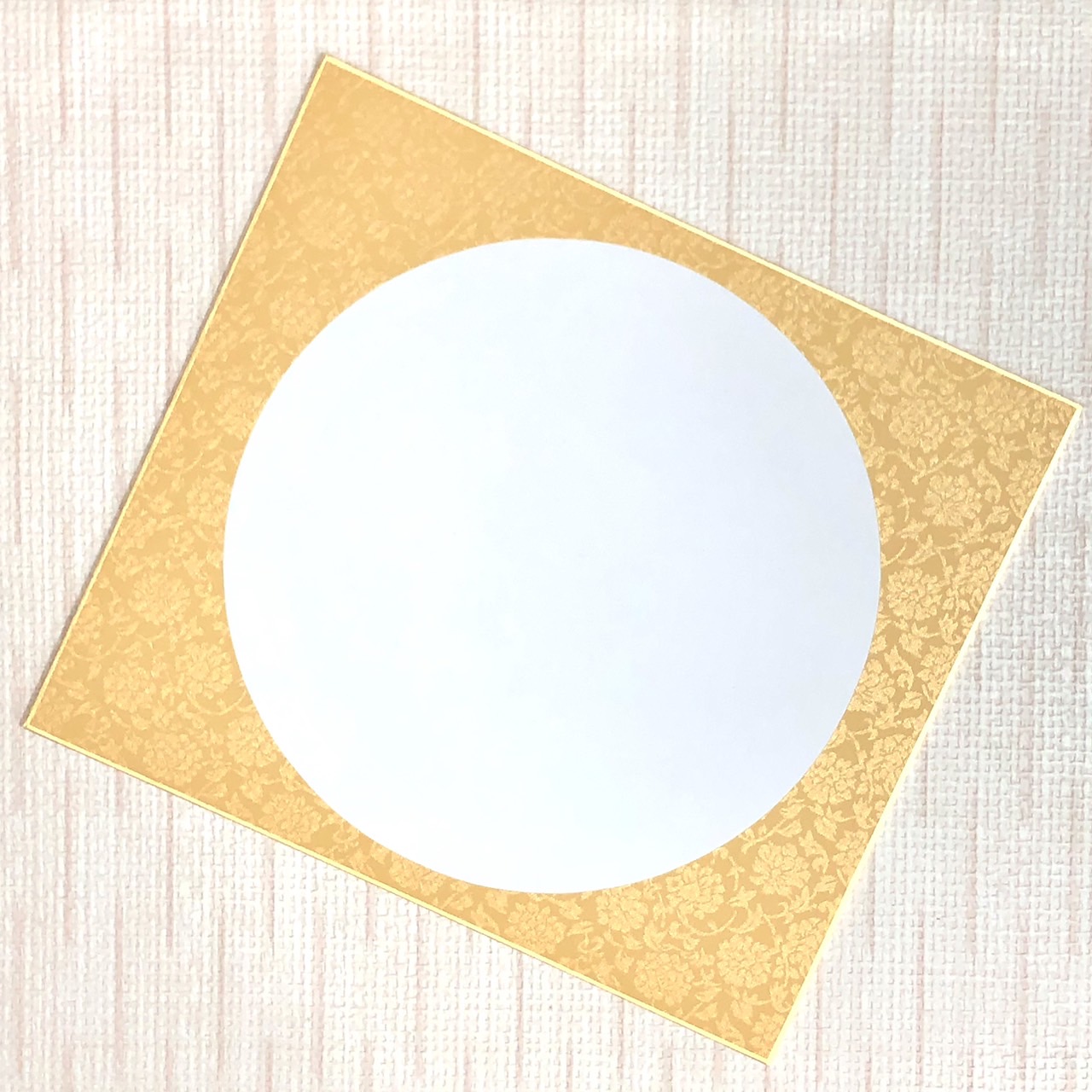 《圓形白宣紙 畫仙板 (24x27cm) 》日本製 簽名板 繪畫板