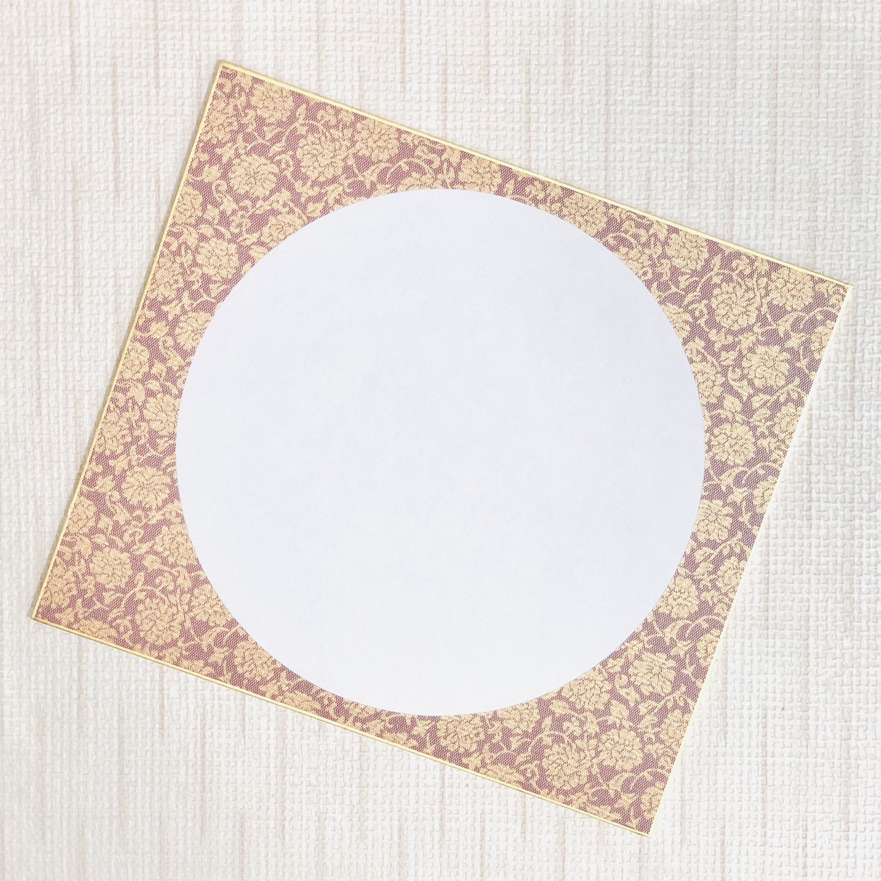 《圓形白宣紙 畫仙板 (24x27cm) 》日本製 簽名板 繪畫板