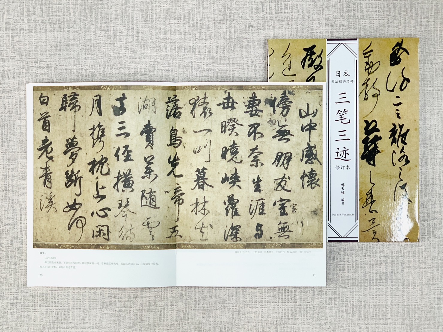 《三筆三跡》日本書法經典名帖系列 韓天雍著 中國美術學院出版社