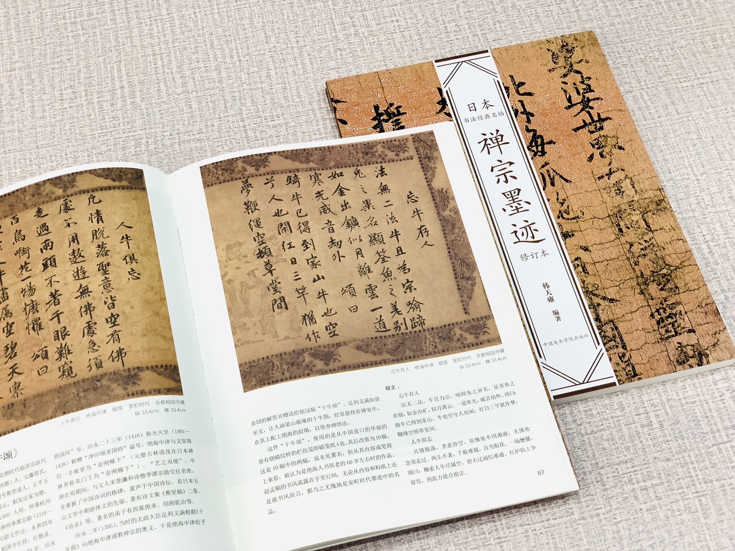 《禪宗墨跡》日本書法經典名帖系列 韓天雍著 中國美術學院出版社