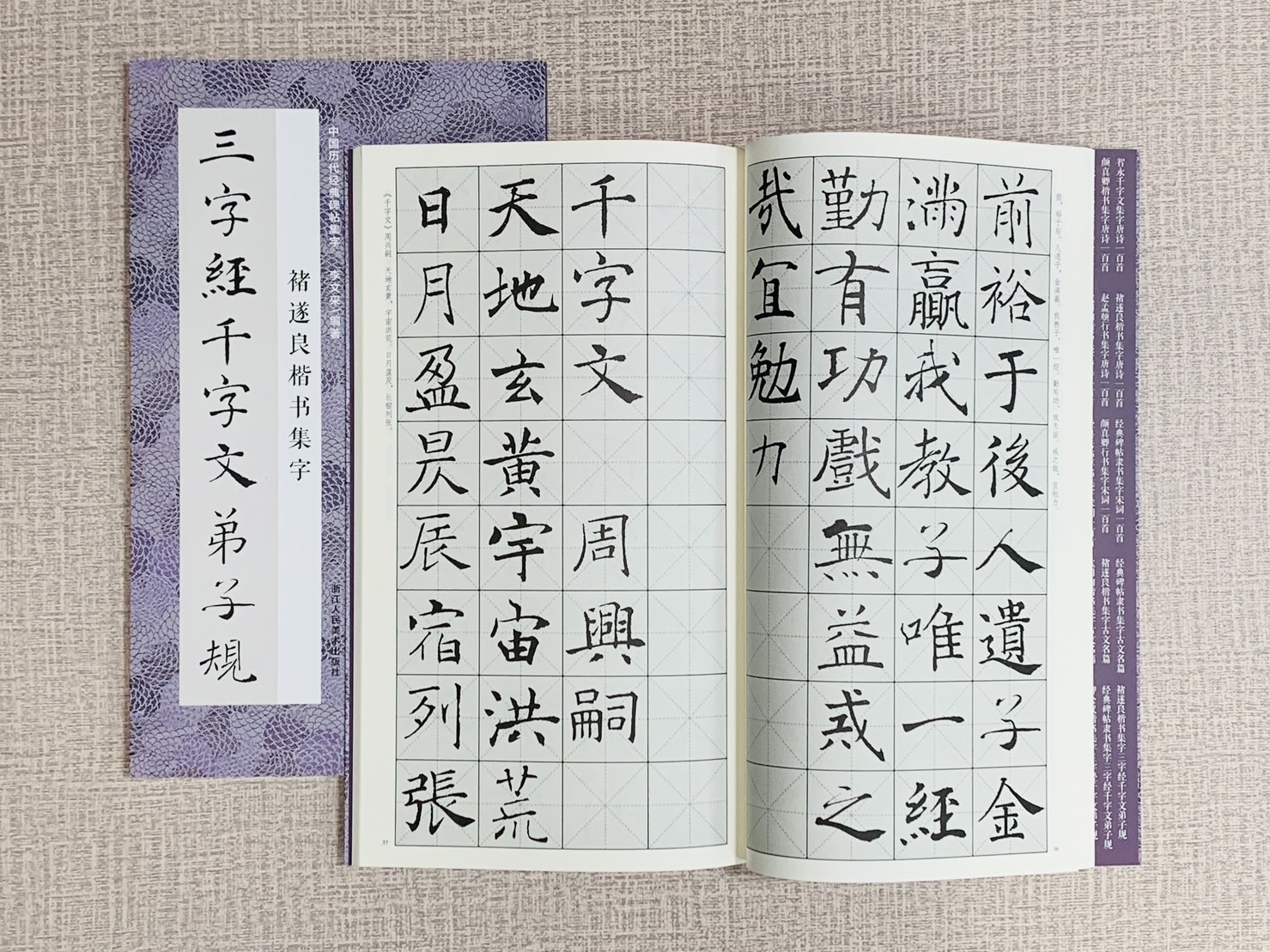 《褚遂良楷書集字三字經千字文弟子規》中國歷代經典碑帖集字 李文采 編 浙江人民美術出版社