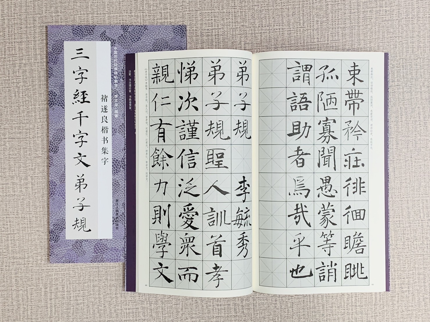 《褚遂良楷書集字三字經千字文弟子規》中國歷代經典碑帖集字 李文采 編 浙江人民美術出版社