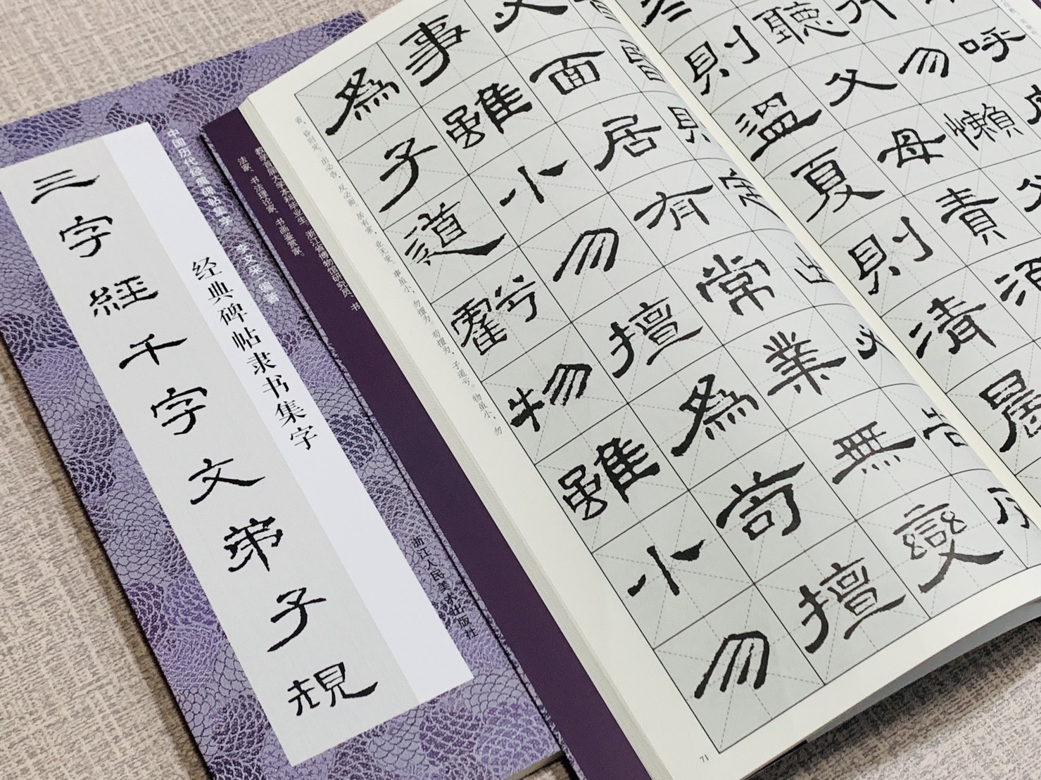 《經典碑帖隸書集字三字經千字文弟子規》中國歷代經典碑帖集字 浙江人民美術