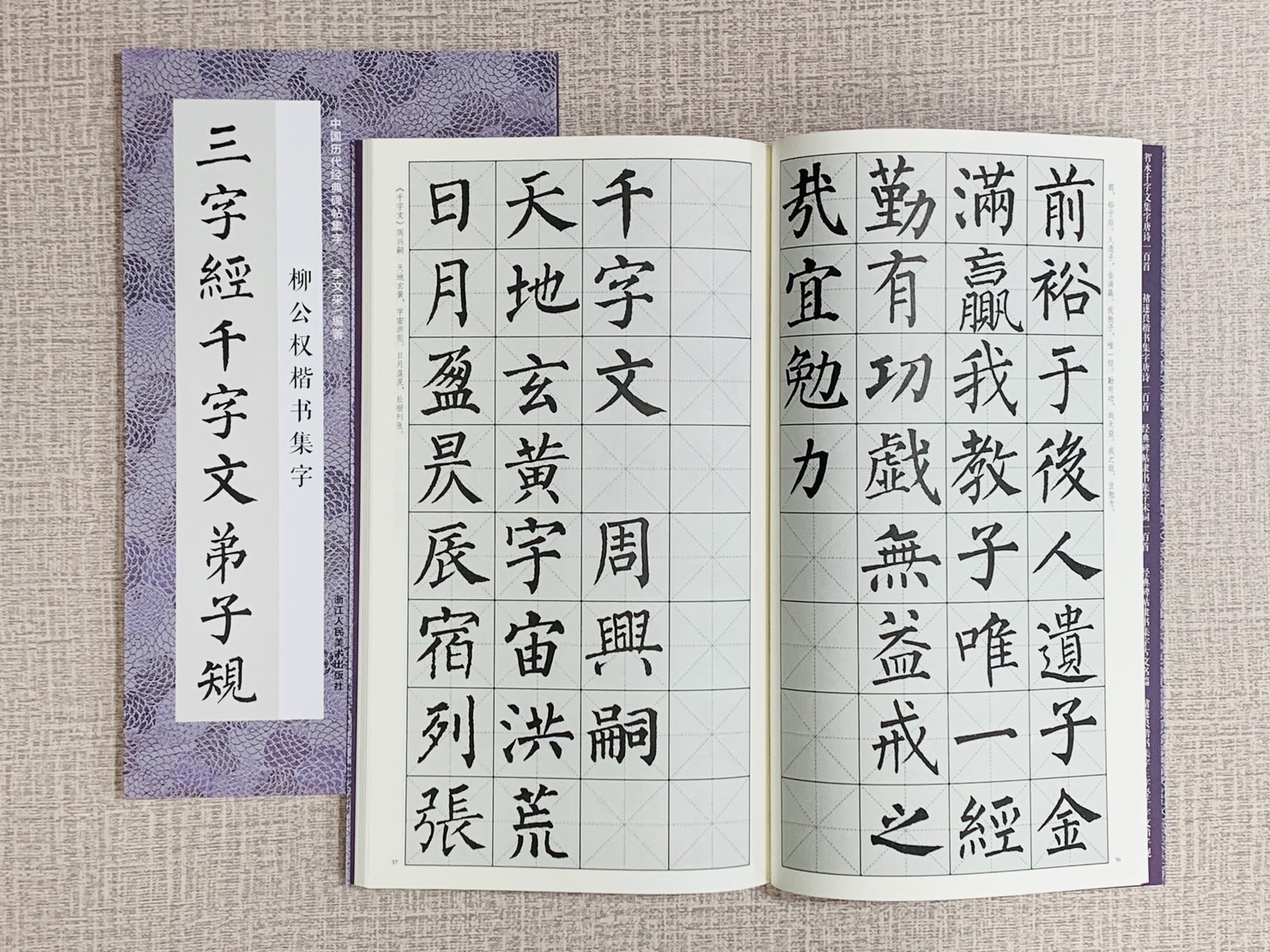 《柳公權書集字三字經千字文弟子規》中國歷代經典碑帖集字 李文采 浙江人民美術
