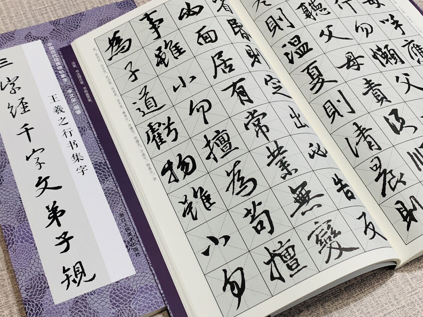 《王羲之行書集字 三字經千字文弟子規》中國歷代經典碑帖集字 浙江人民美術