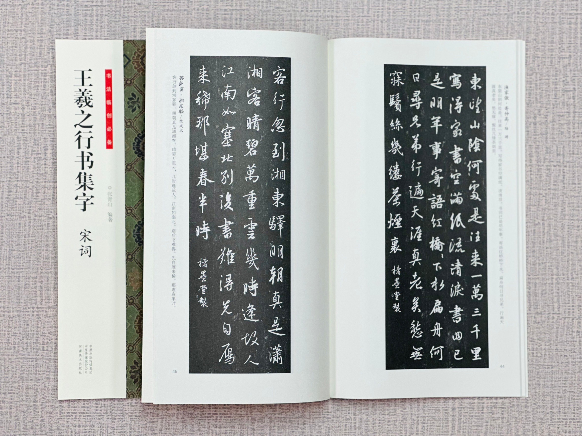 《王羲之行書集字 宋詞》 書法臨創必備 河南美術出版社