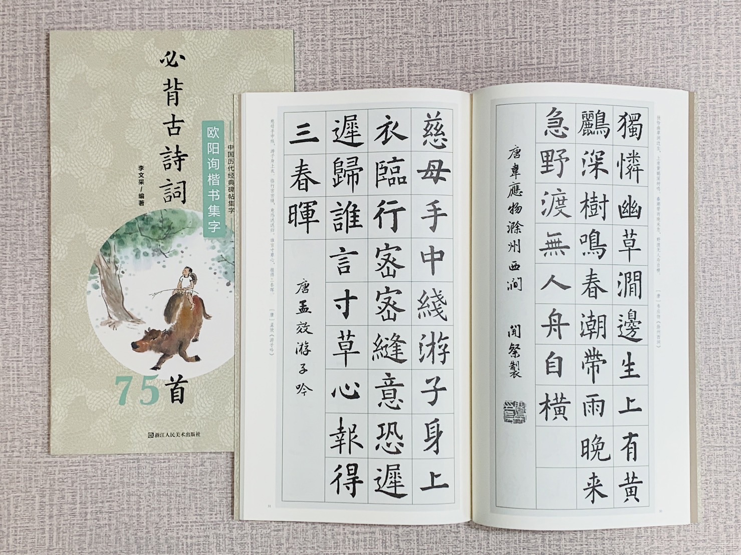 《歐陽詢楷書集字》必背古詩詞系列 中國歷代經典碑帖集字 浙江人民美術