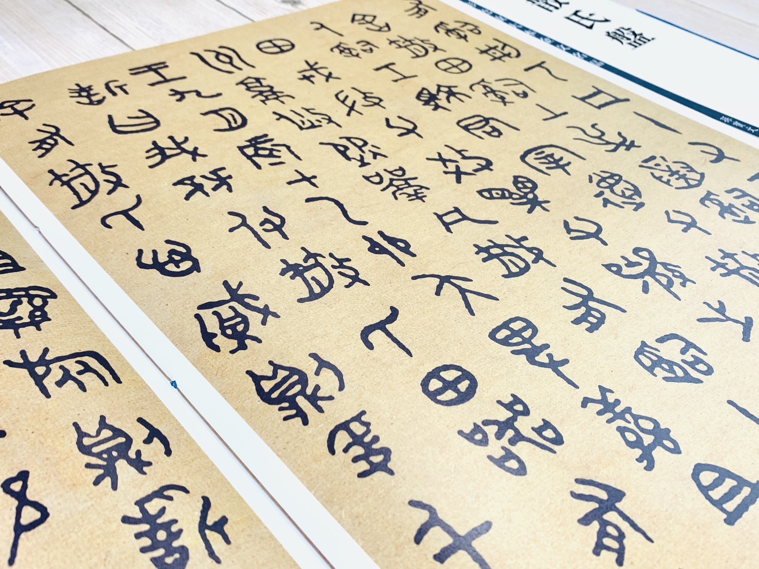 《散氏盤》彩色放大本金文名品 孫寶文編 上海世紀出版 彩放