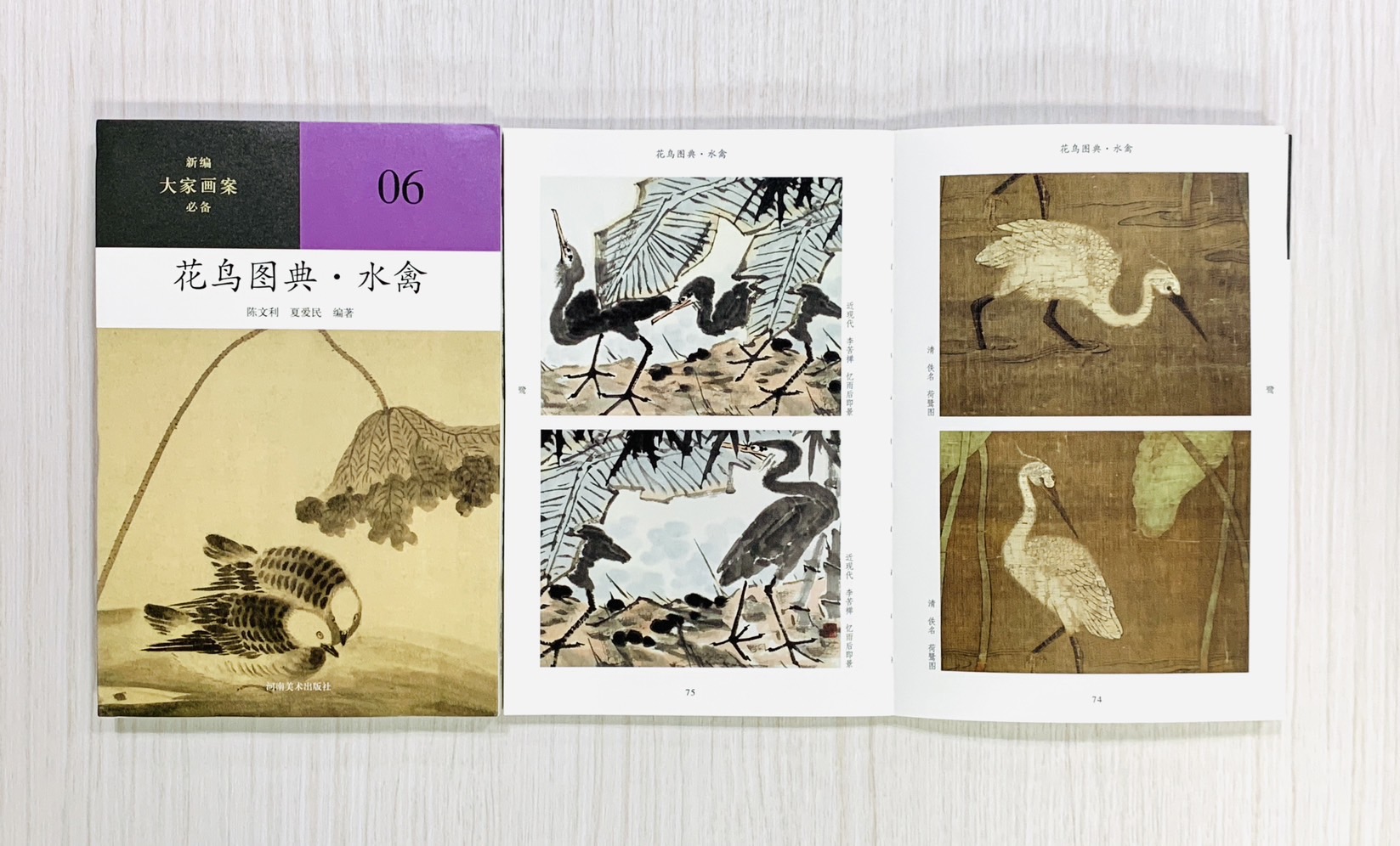 《花鳥圖典·水禽》06 新編大家畫案必備 河南美術出版社 陳文利 夏愛民 編著