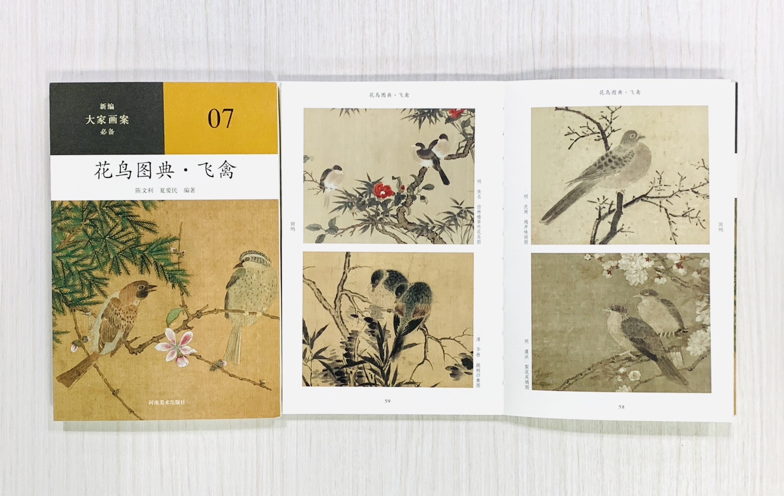 《花鳥圖典·飛禽》07 新編大家畫案必備  河南美術出版社  陳文利 夏愛民 編著