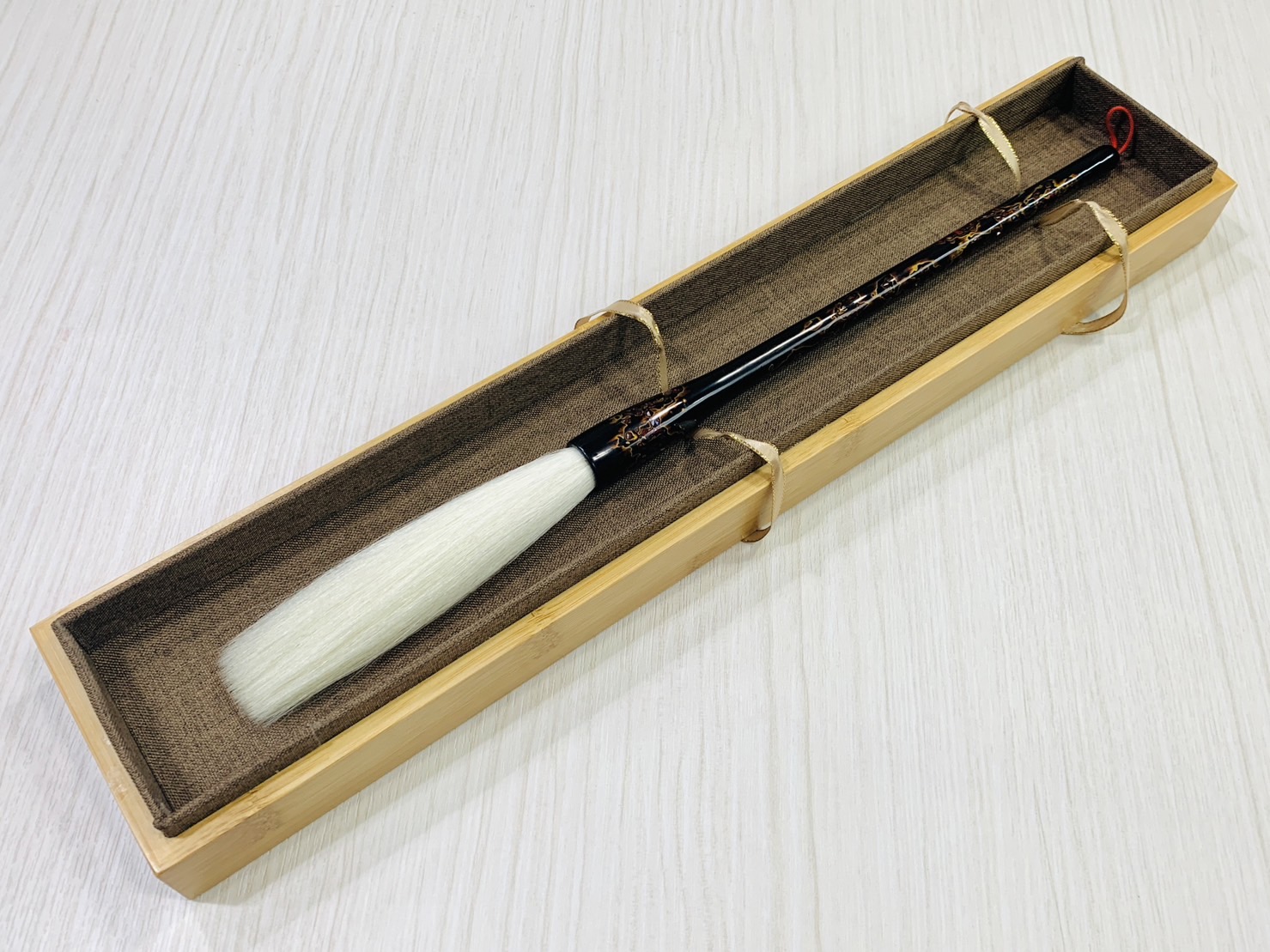 《漆器長鋒純羊毫》羊毫筆款