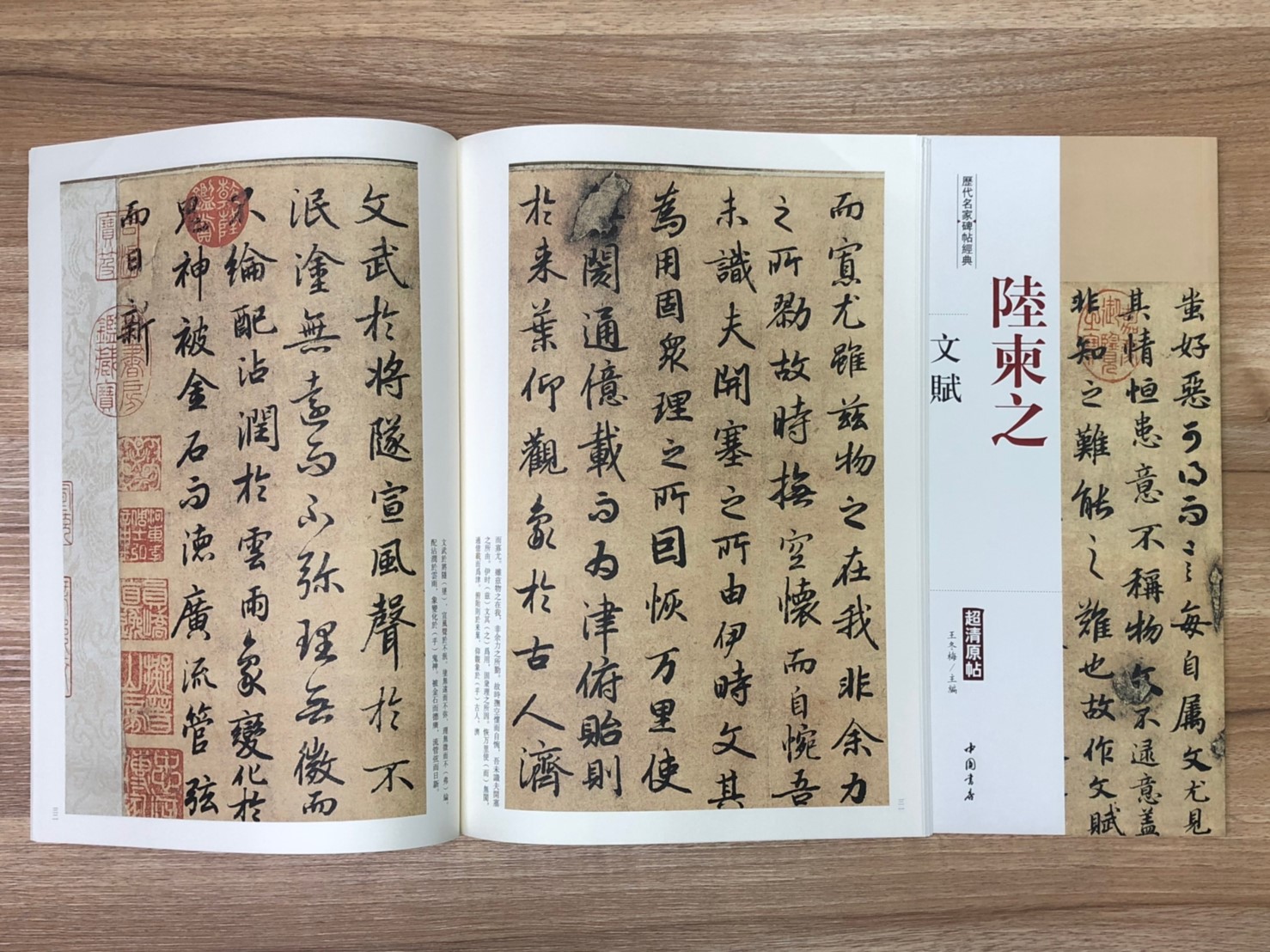 《陸柬之 文賦》歷代名家碑帖經典 書法 碑帖 中國書店 安徽美術 文賦 陸柬之