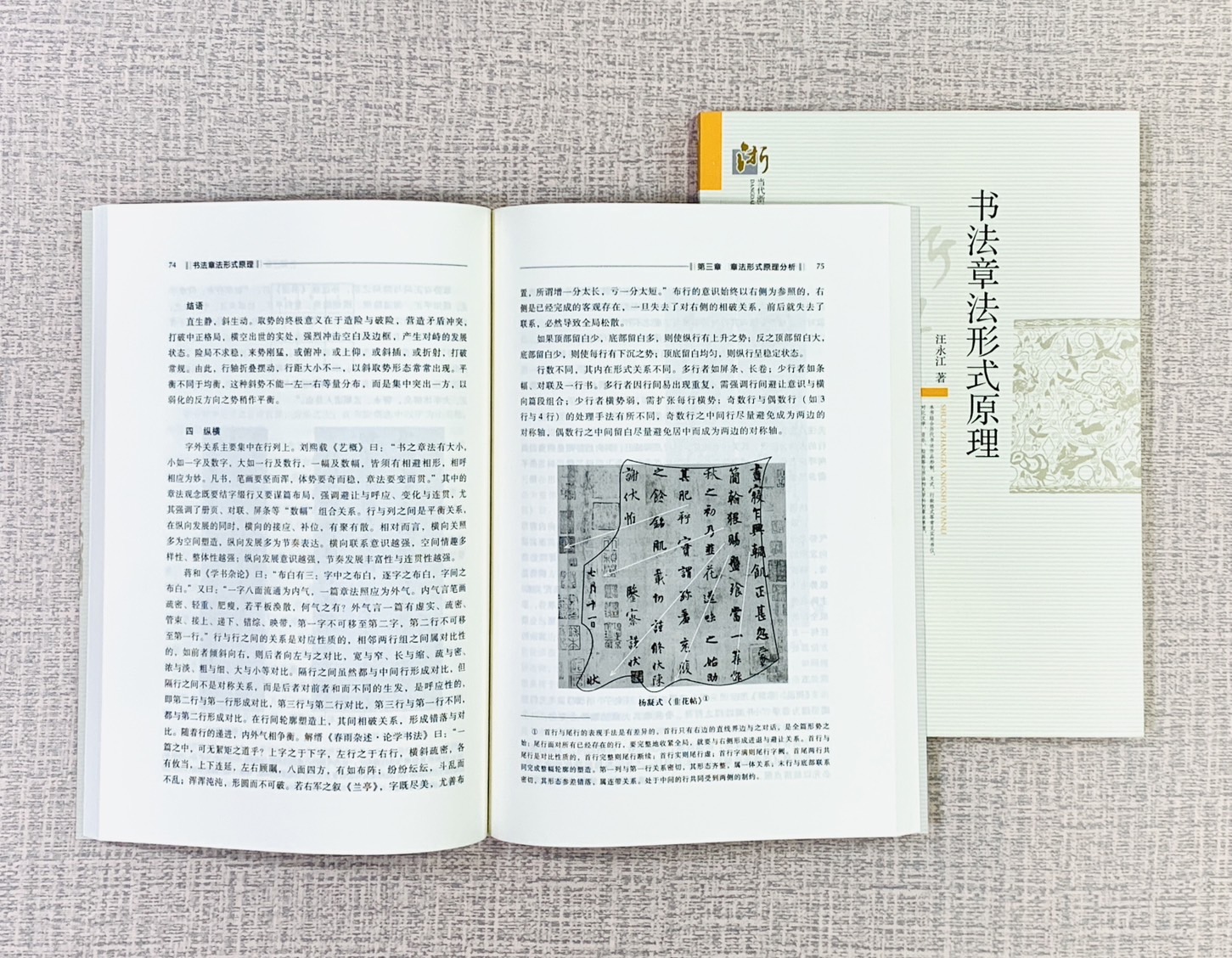 《書法章法形式原理 》  汪永江 著  中國社會鍾學出版社