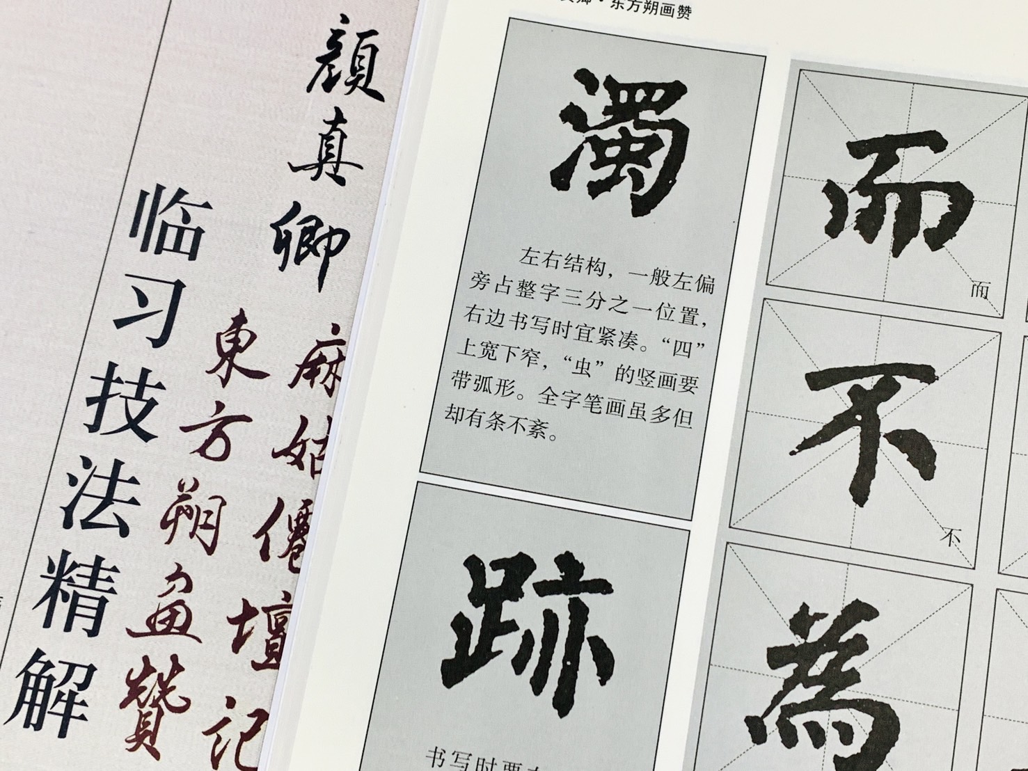 《顏真卿 麻姑仙壇記 東方朔畫贊 臨習技法精解》 歷代名家碑帖臨習技法精解 謝楚悅 編著 中州古籍出版社