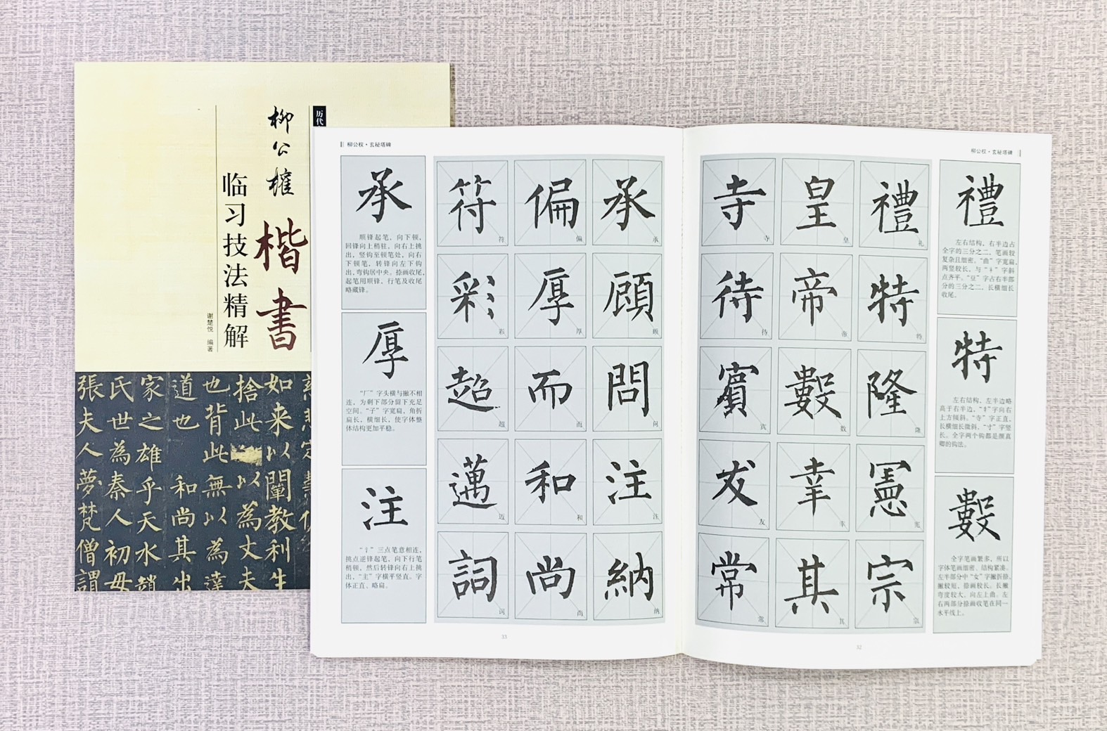 《柳公權 楷書 臨習技法精解》  歷代名家碑帖臨習技法精解  謝楚悅 編著  中州古籍出版