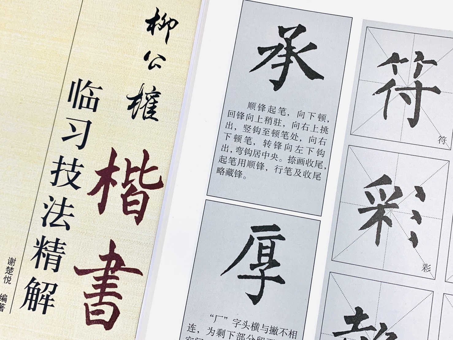 《柳公權 楷書 臨習技法精解》  歷代名家碑帖臨習技法精解  謝楚悅 編著  中州古籍出版