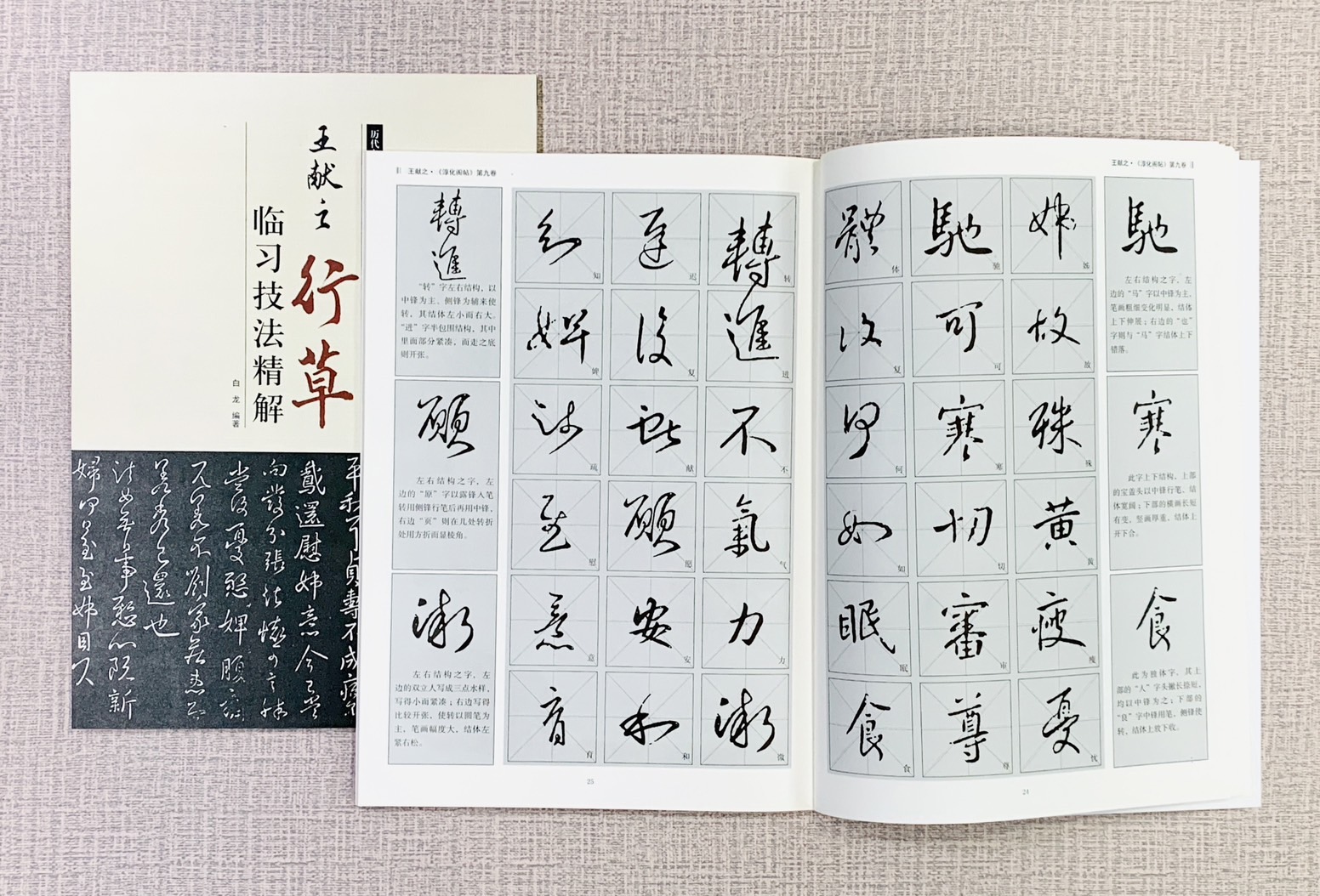 《王獻之 行草 臨習技法精解》 歷代名家碑帖臨習技法精解 白龍 編著 中州古籍出版社