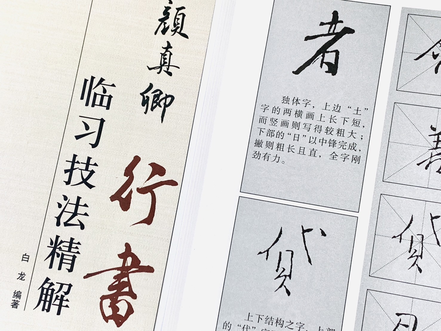 《顏真卿 行書 臨習技法精解》 歷代名家碑帖臨習技法精解 白龍 編著 中州古籍出版社