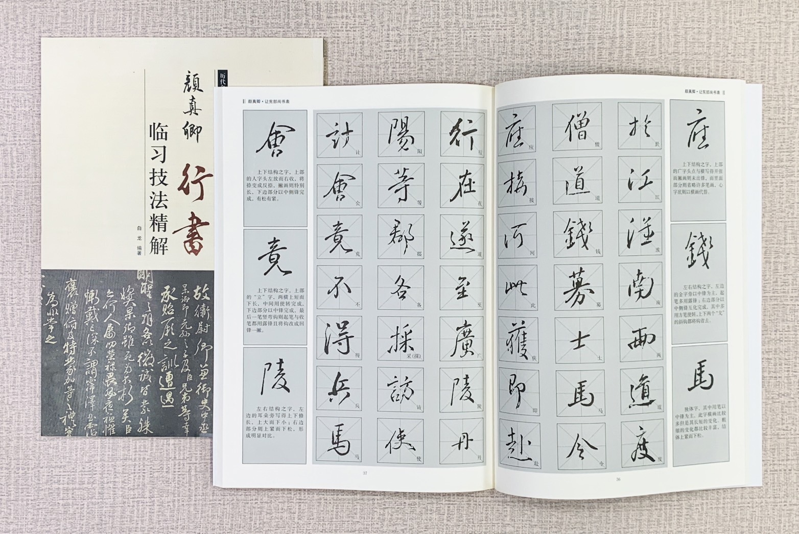 《顏真卿 行書 臨習技法精解》 歷代名家碑帖臨習技法精解 白龍 編著 中州古籍出版社
