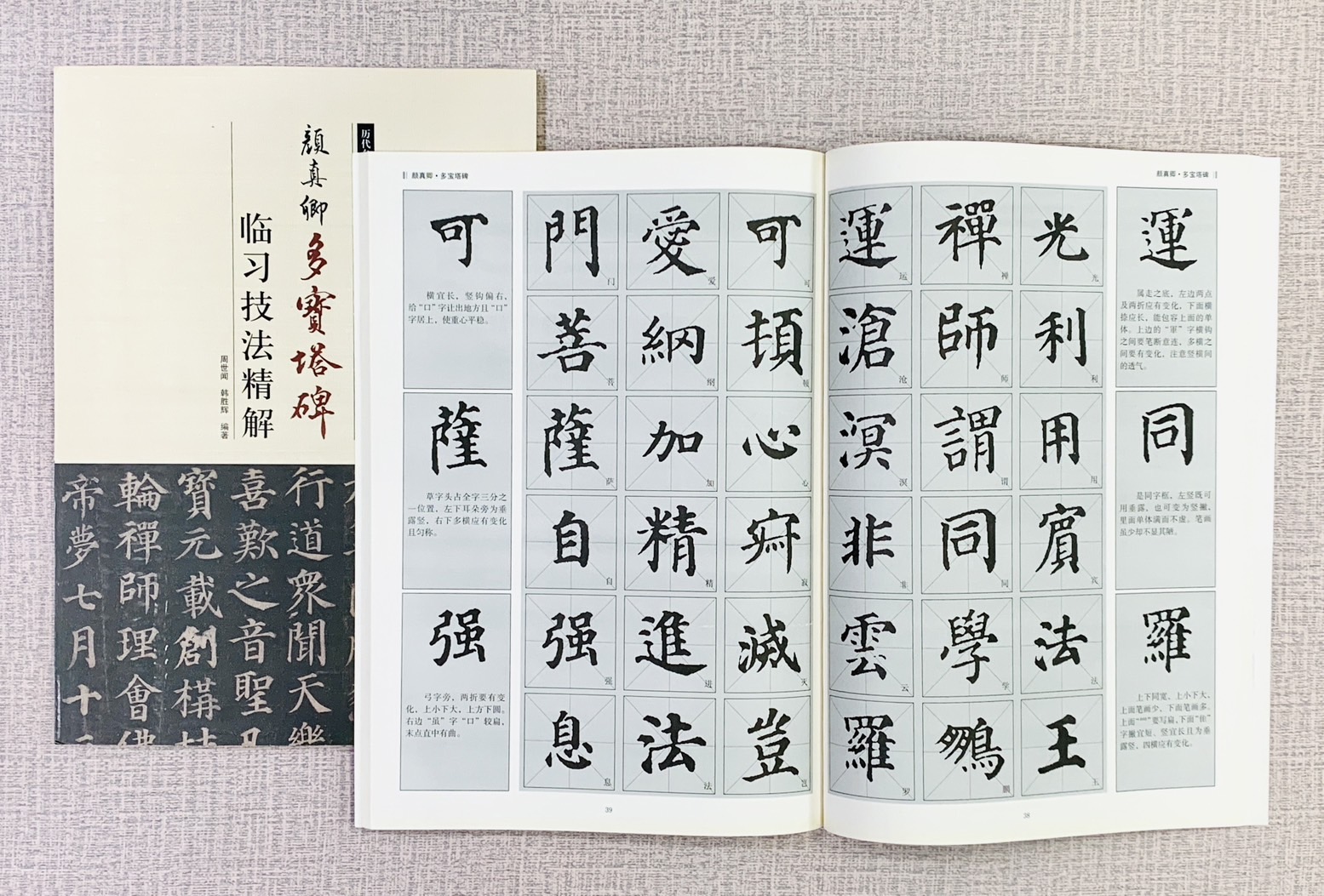 《顏真卿 多寶塔碑 臨習技法精解》 歷代名家碑帖臨習技法精解 周世聞 編著 中州古籍出版社