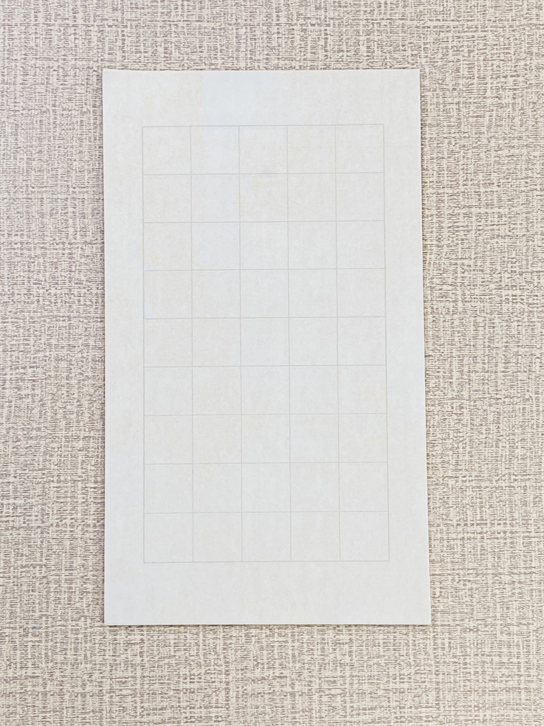 《日課紙 34x20cm》 方格 3cm (45格)  蠟染鎏金