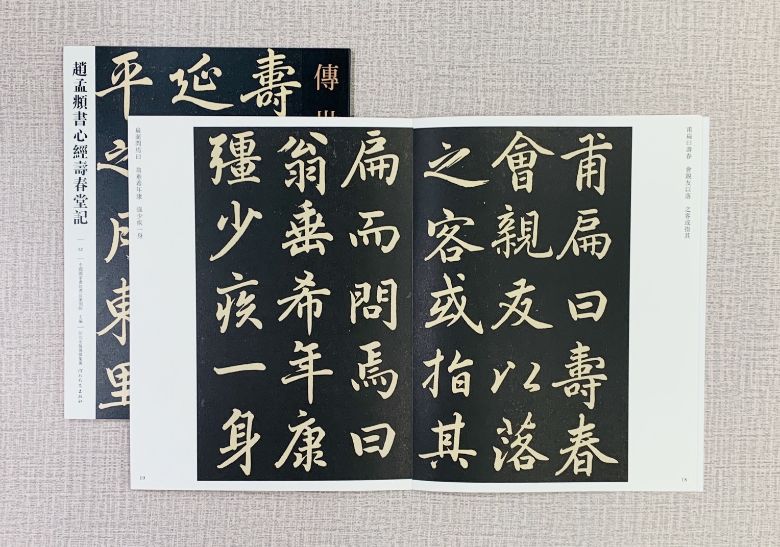 《趙孟頫書心經壽春堂記》   傳世經典書法碑帖 河北教育出版社