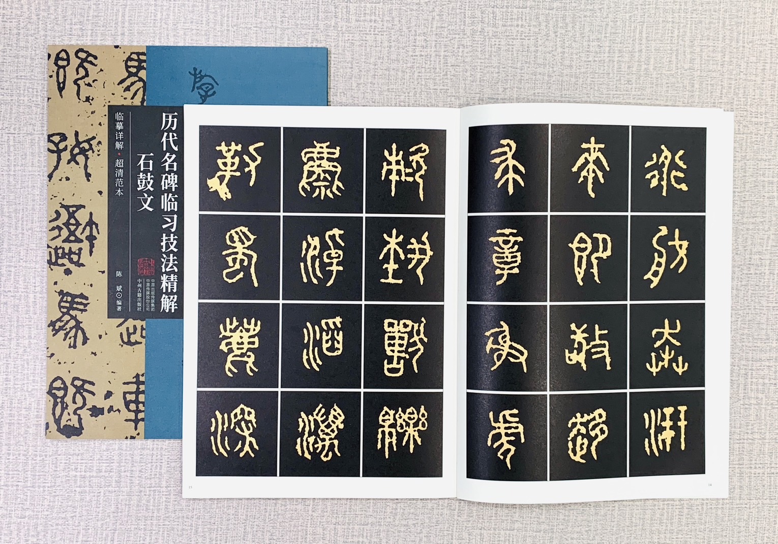 《石鼓文》歷代名碑臨習技法精解  中州古籍出版社 陳斌