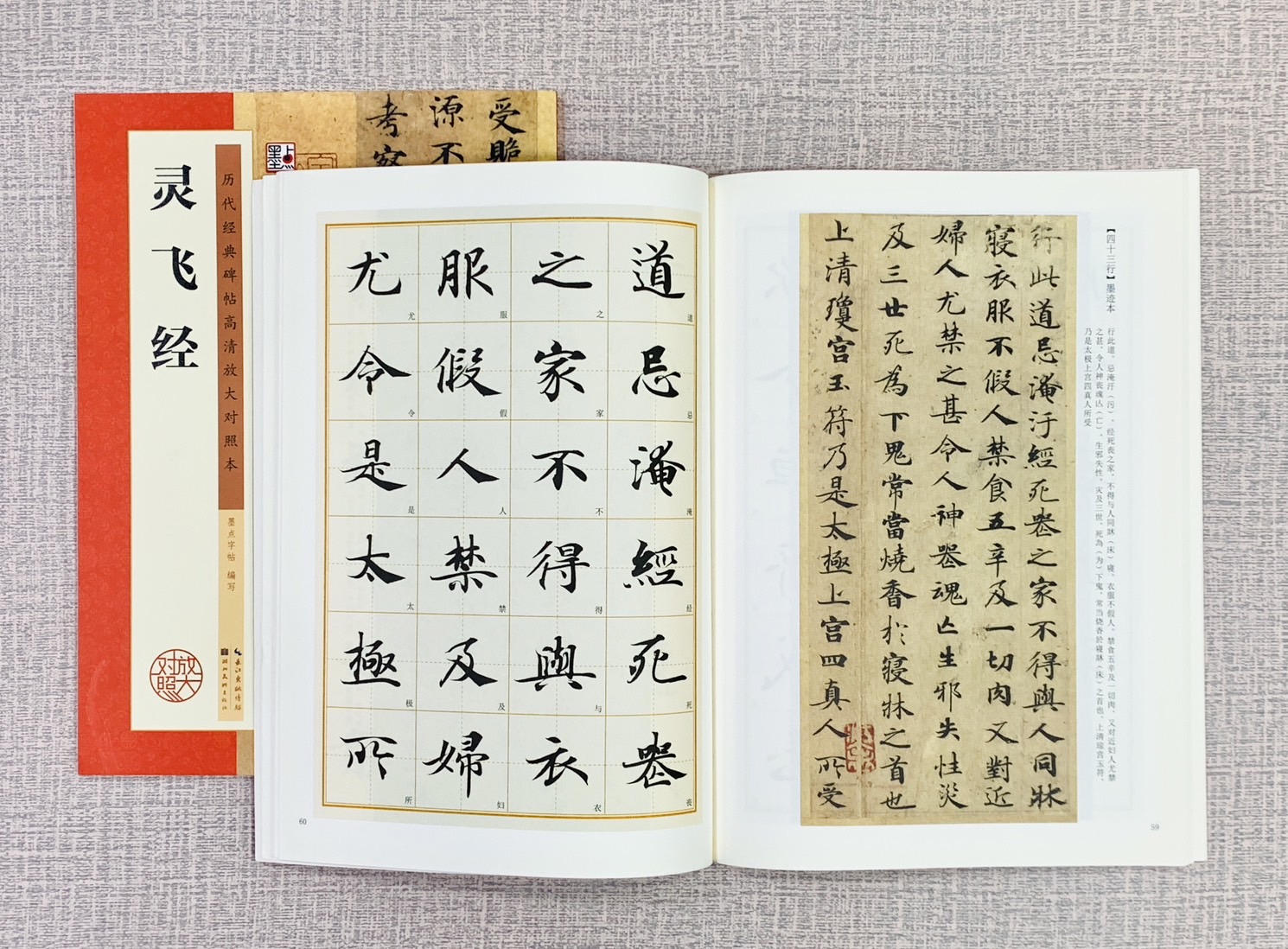 《靈飛經》 墨點字帖 歷代經典碑帖 高清放大對照本系列 墨點字帖 編 湖北美術出版 長江出版社
