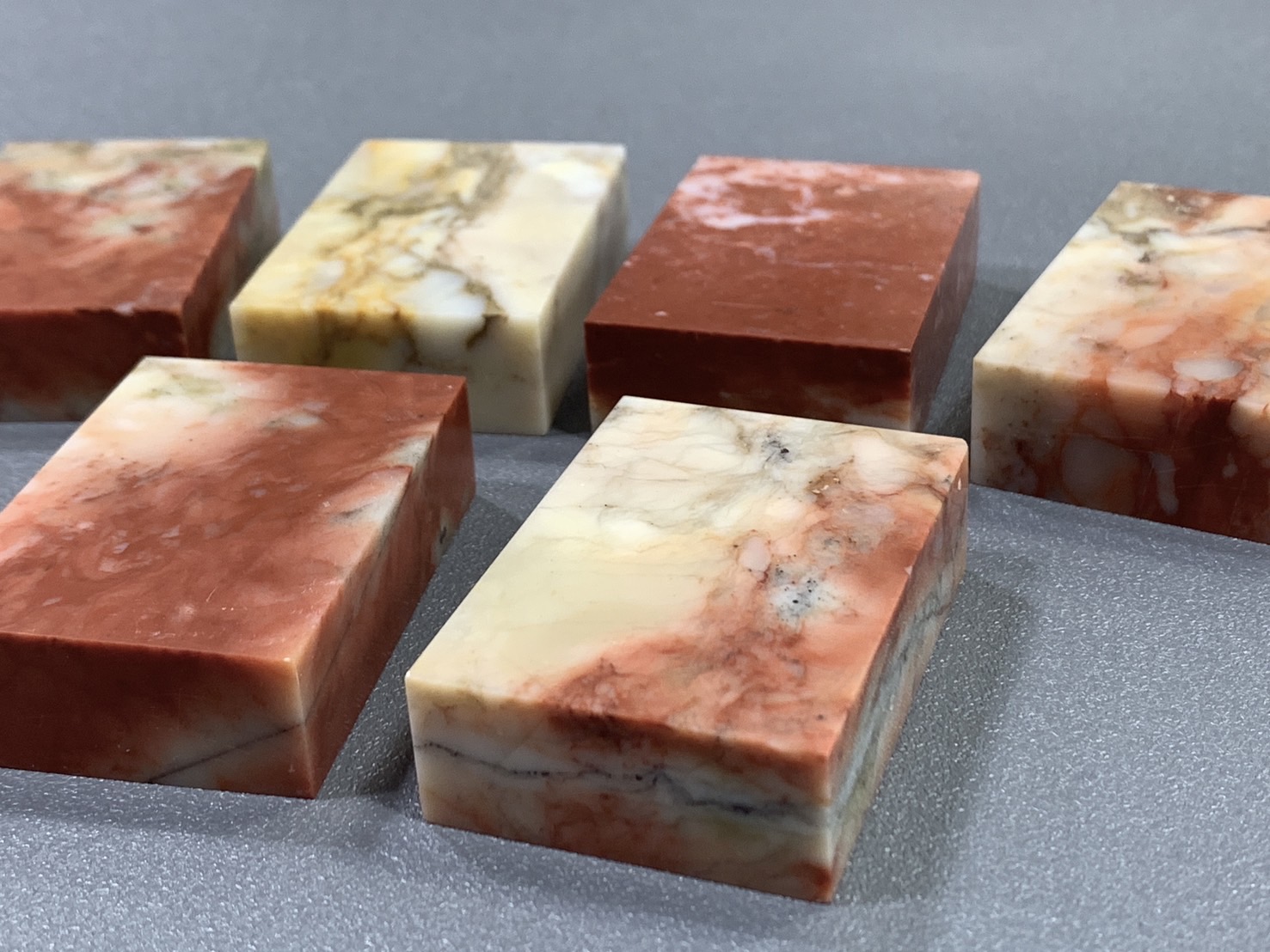 《老撾石 扁章》1.5*3.6*5 1.5x3.6x5 越南石 老撾 規格章 篆刻 刻章 印石 素章