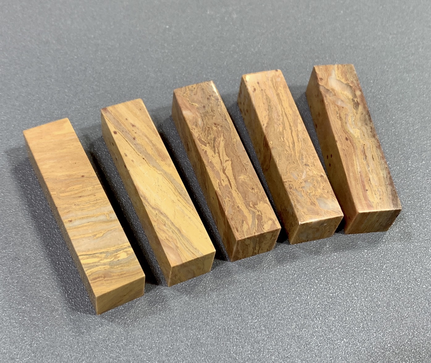 《木紋石 5分》1.5*6 1.5x6  木紋 規格章 篆刻 刻章 印石 素章