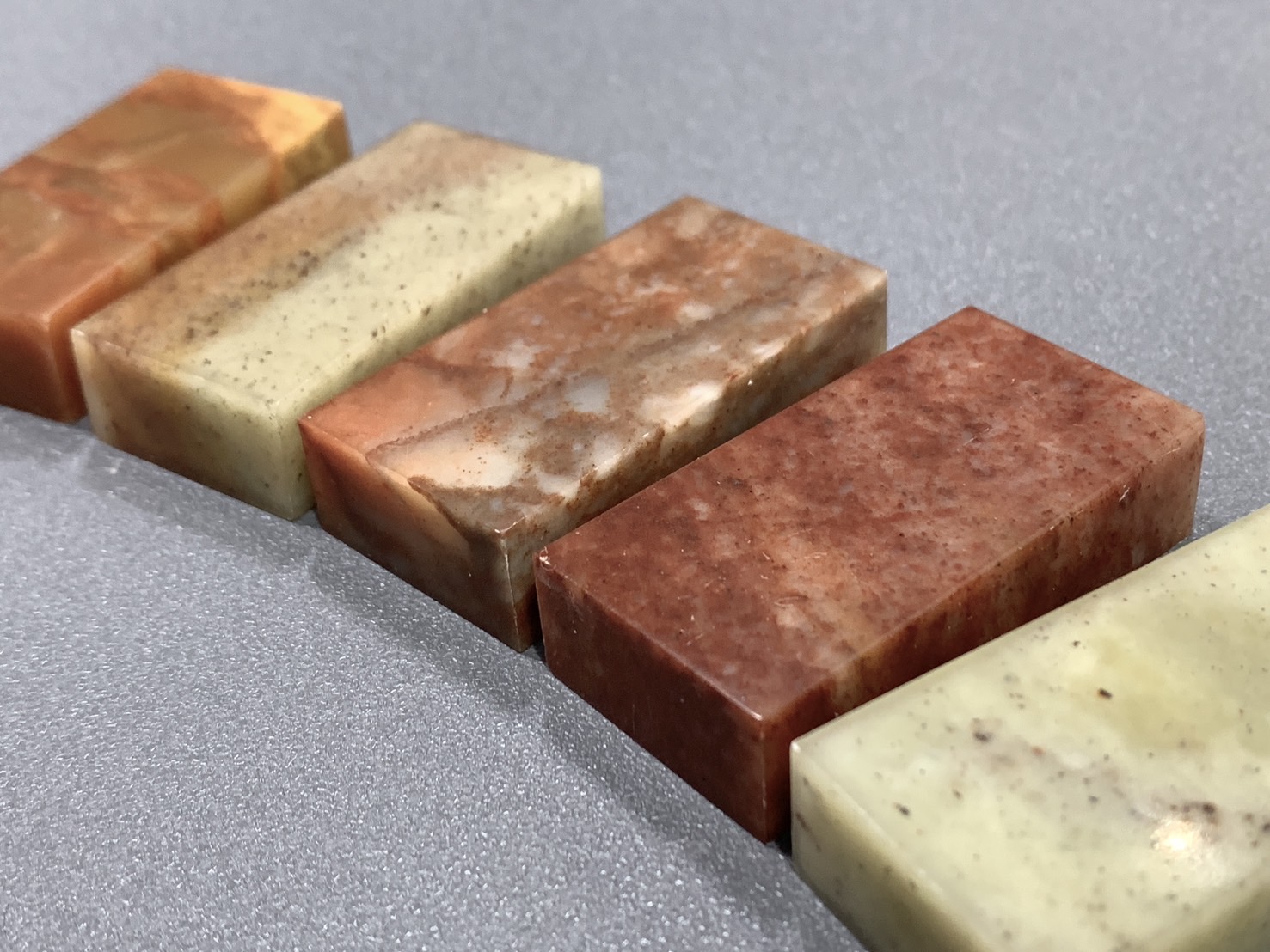 《A級漳州石 扁章》 1.2*2.4*5 1.2x2.4x5 漳州 規格章 篆刻 刻章 印石 素章