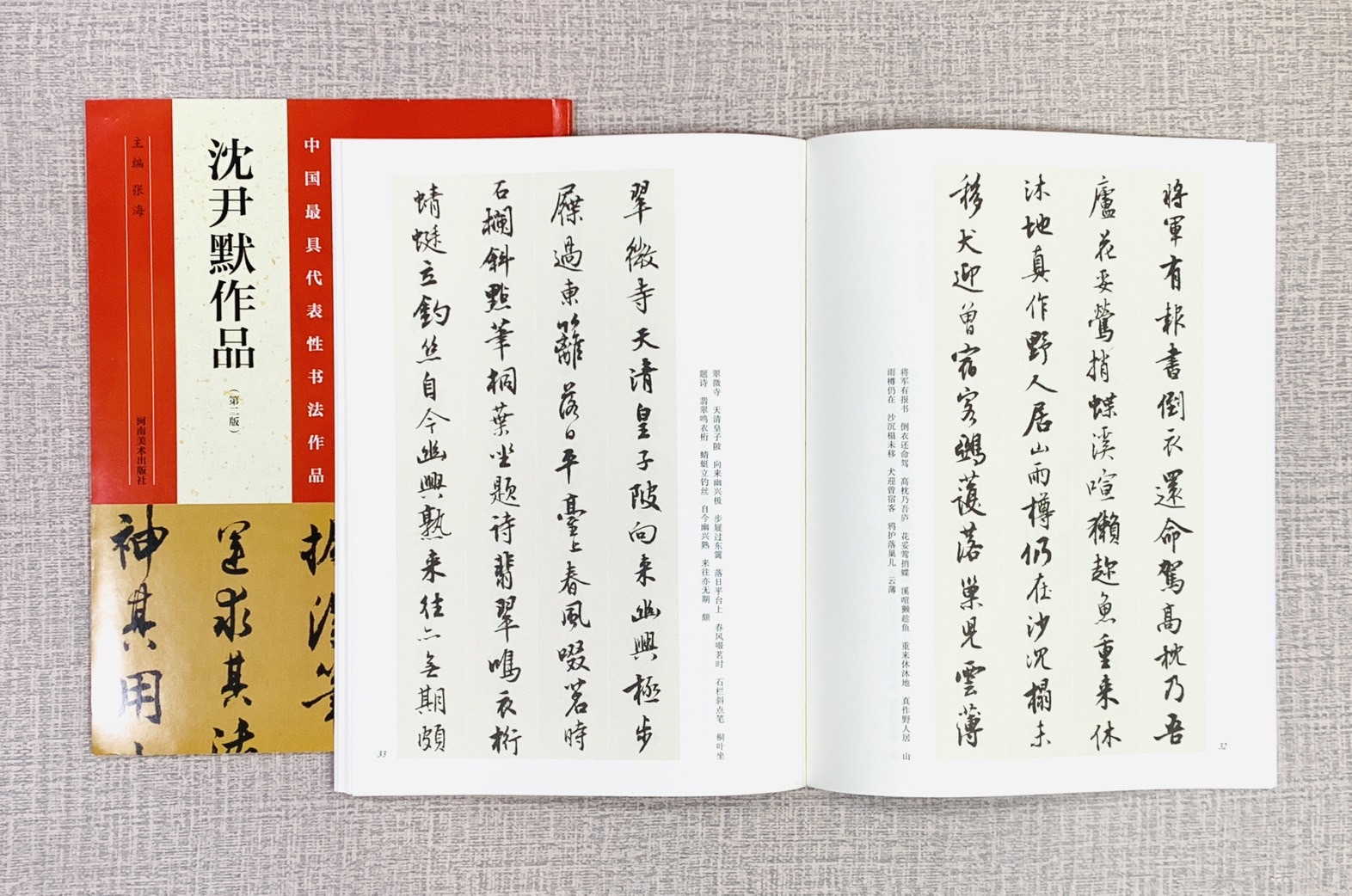 《沈尹默作品》中國最具代表性書法作品系列 張海主編 沈尹默 河南美術出版社 中國最具代表性書法作品 河南美術