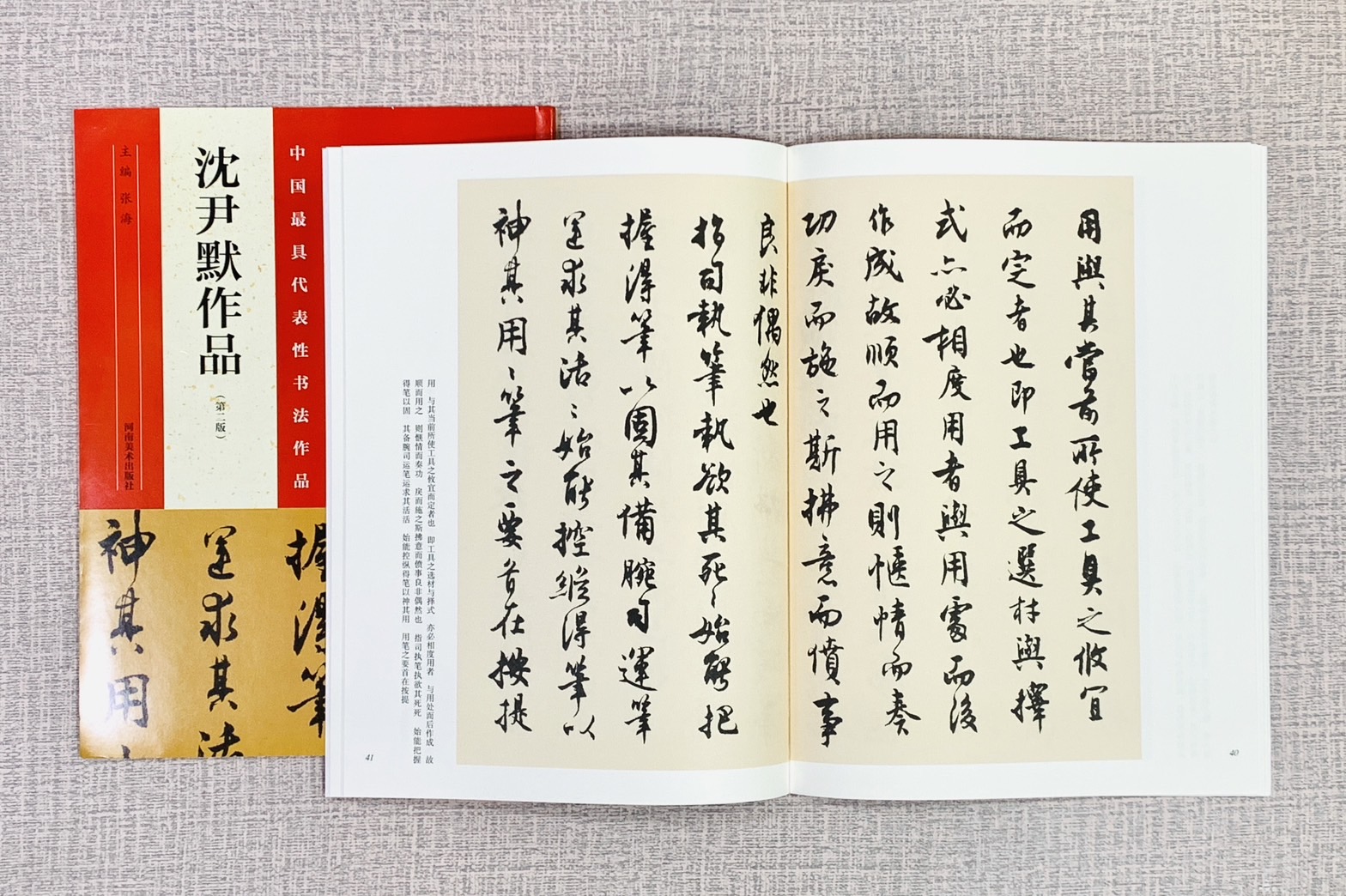 《沈尹默作品》中國最具代表性書法作品系列 張海主編 沈尹默 河南美術出版社 中國最具代表性書法作品 河南美術