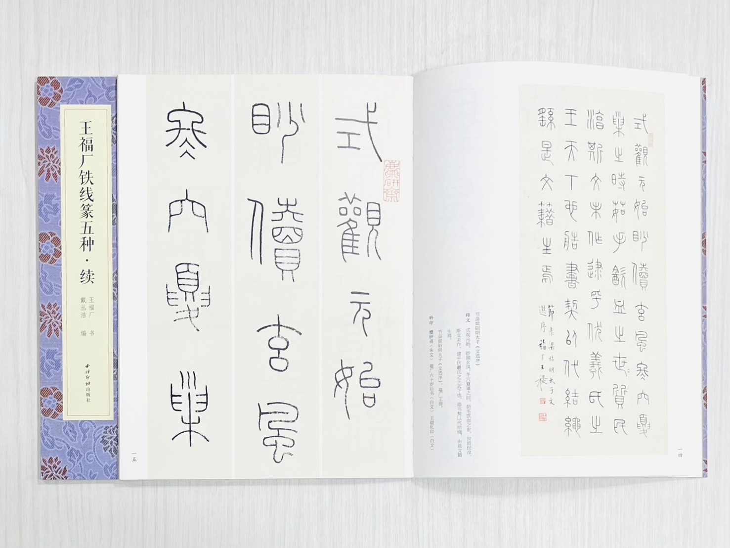 《王福庵鐵線篆五種 續》  名家真跡法書集 西泠印社出版社  戴叢潔 編著