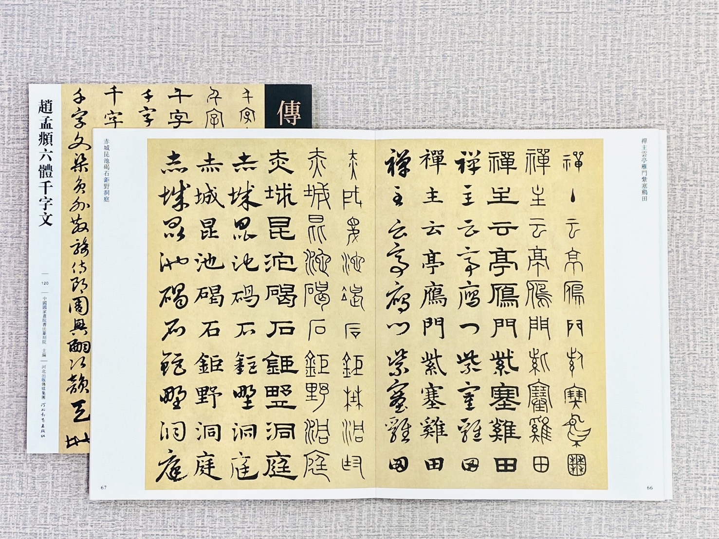 《趙孟頫六體千字文》傳世經典書法碑帖120 中國國家書院書法篆刻院 主編 河北教育出版