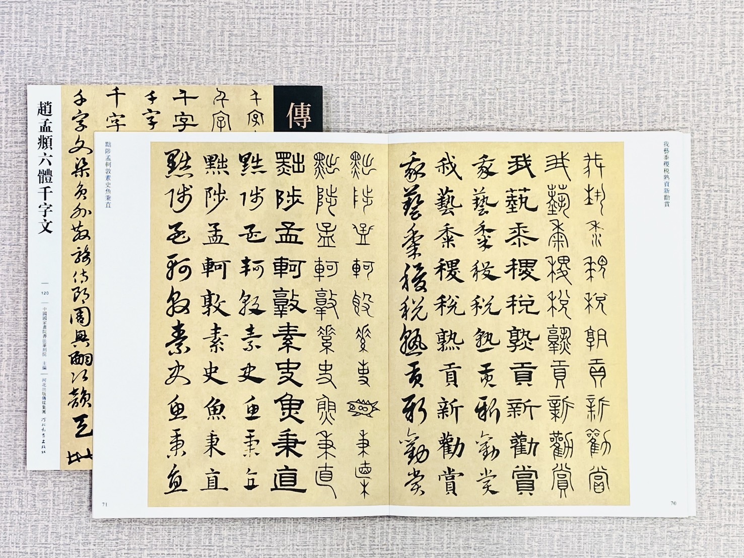 《趙孟頫六體千字文》傳世經典書法碑帖120 中國國家書院書法篆刻院 主編 河北教育出版