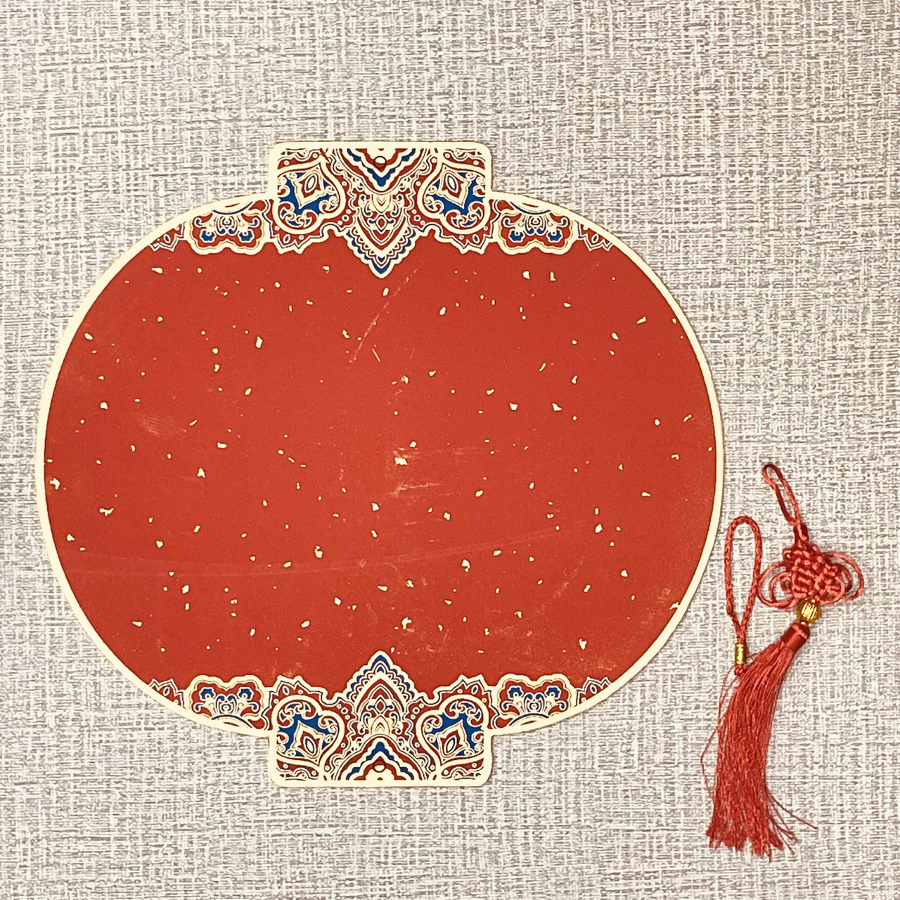 《紅宣燈籠 畫仙版》 附中國結 / 福卡