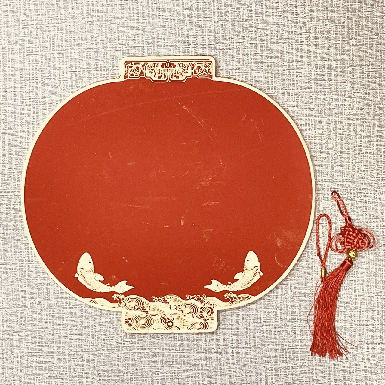 《紅宣燈籠 畫仙版》 附中國結 / 福卡