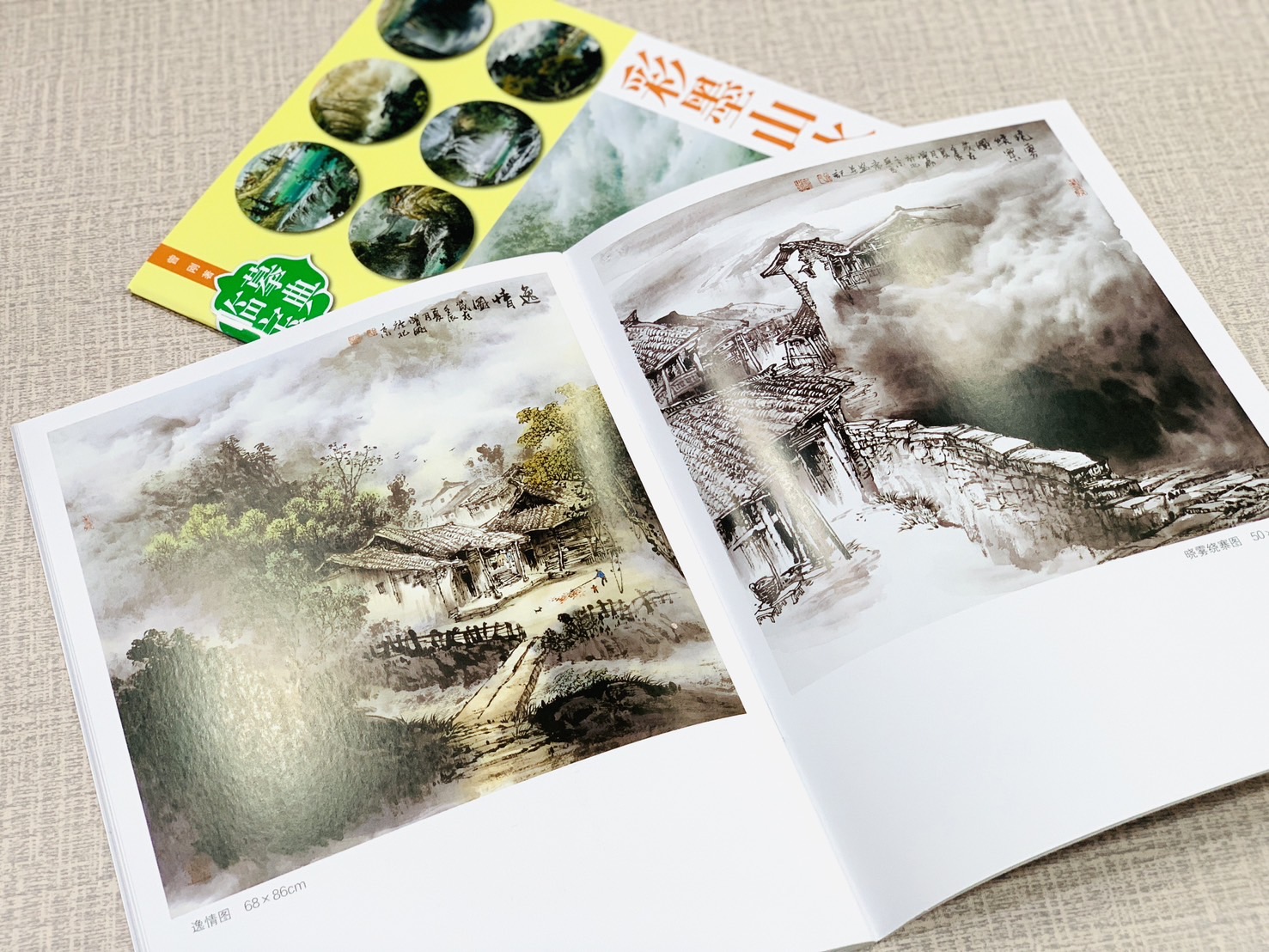 《臨摹寶典 彩墨山水》  福建美術出版社