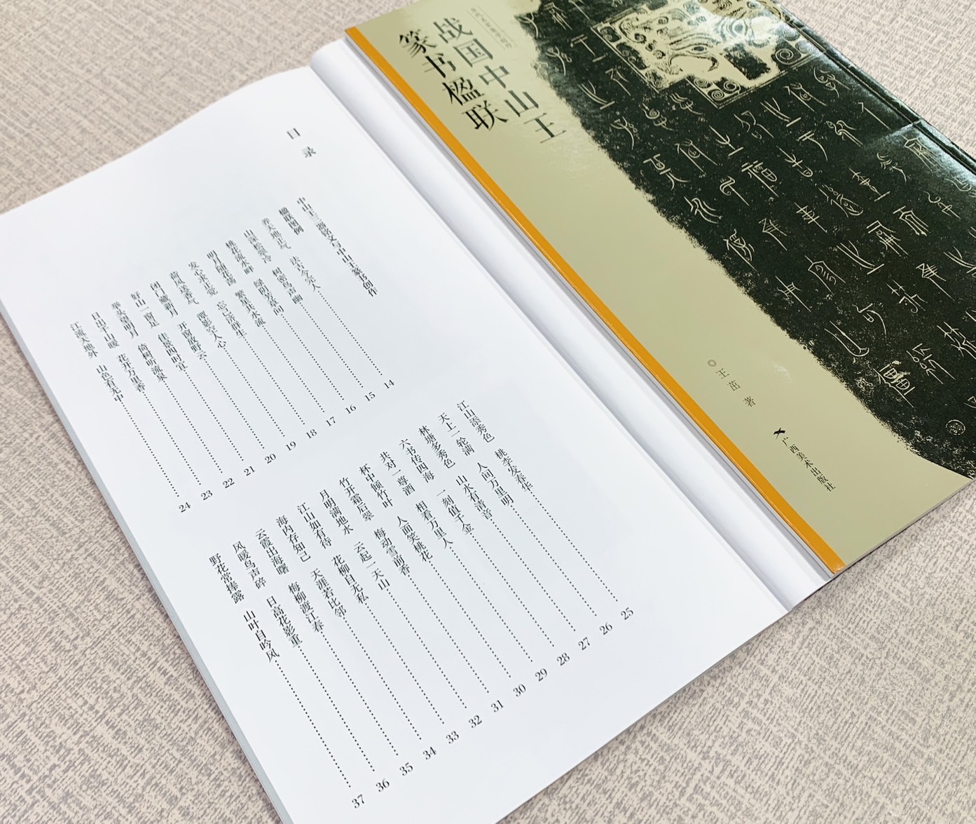 《戰國中山王篆書楹聯》 當代名家集字創作 廣西美術出版社 王茁編著