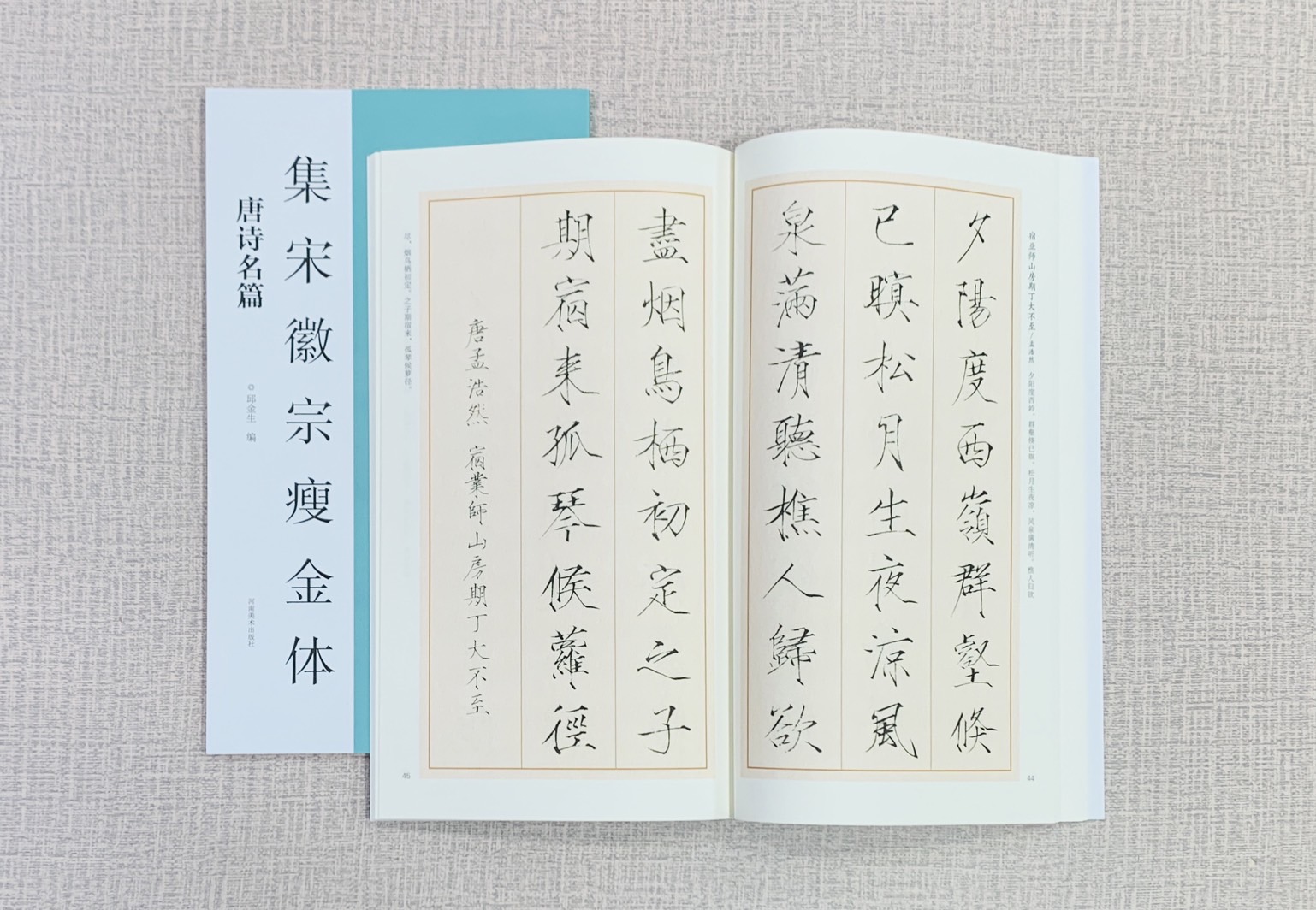 《集宋徽宗瘦金體 唐詩名篇》  河南美術出版社  邱金生編著