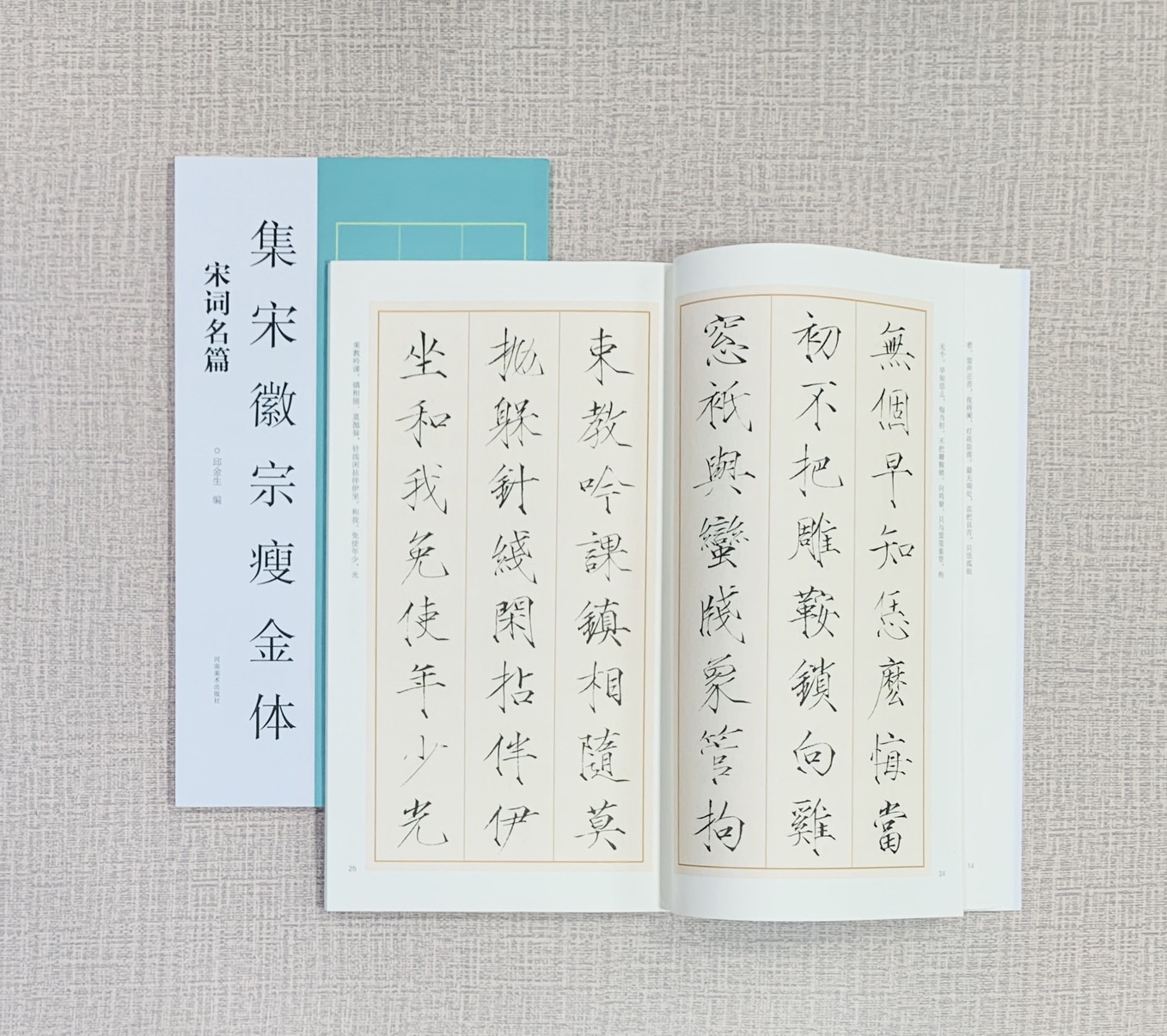 《集宋徽宗瘦金體 宋詞名篇》 河南美術出版社 邱金生編著