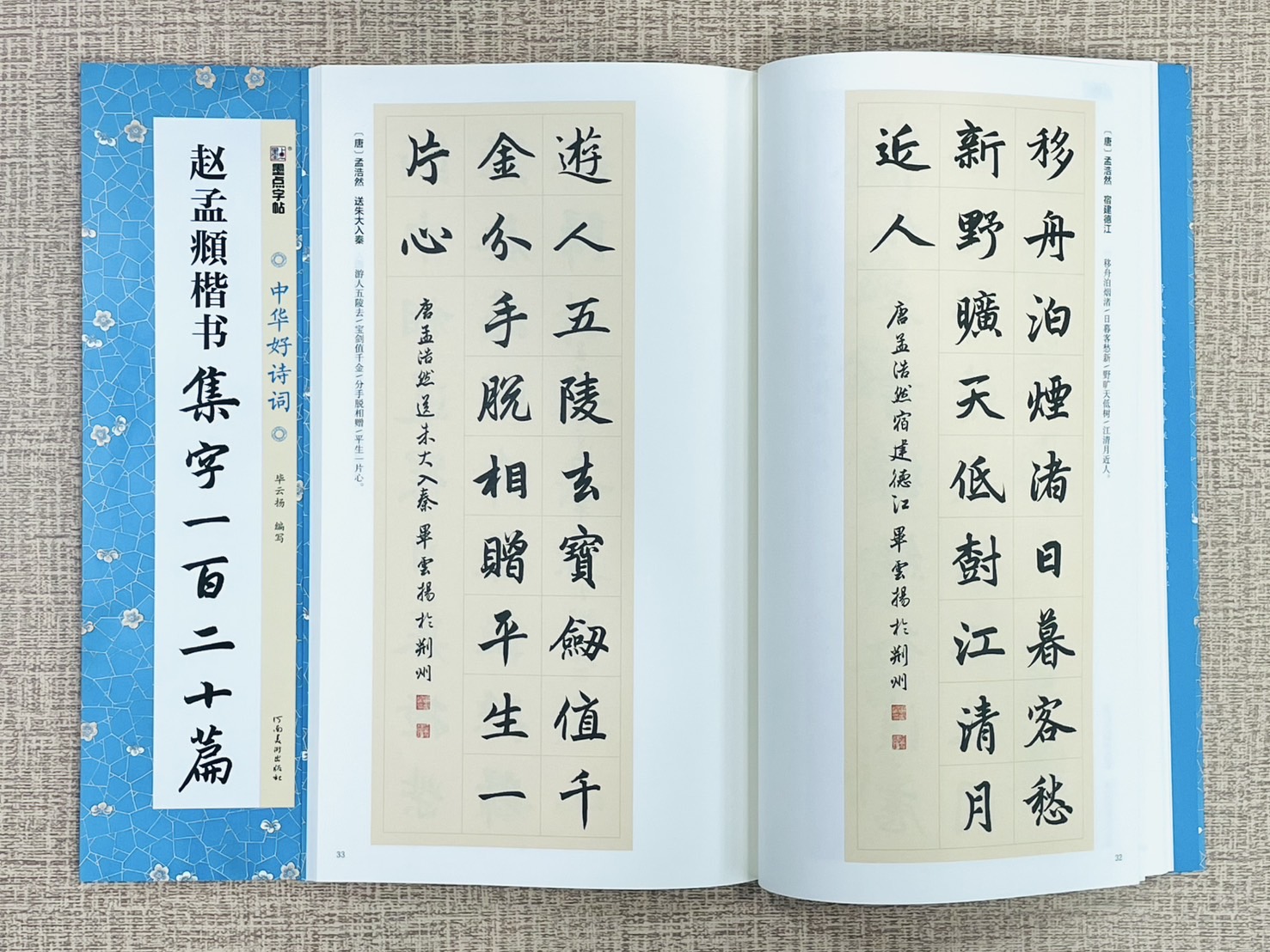 《趙孟頫楷書 集字一百二十篇》中國好詩詞 墨點字帖 畢雲楊 編寫 河南美術出版社